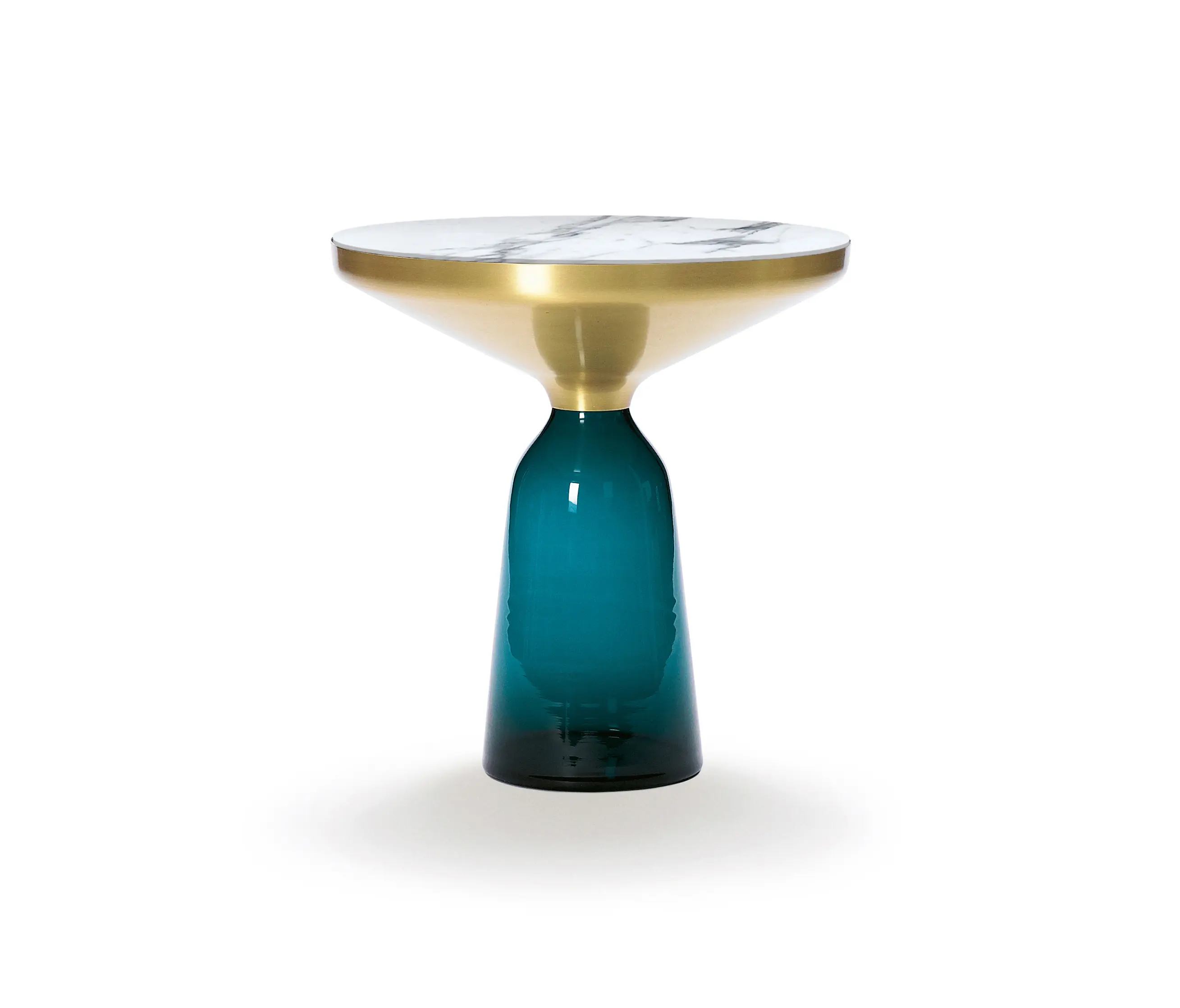 ClassiCon - Bell Side Table brass-marble-blue