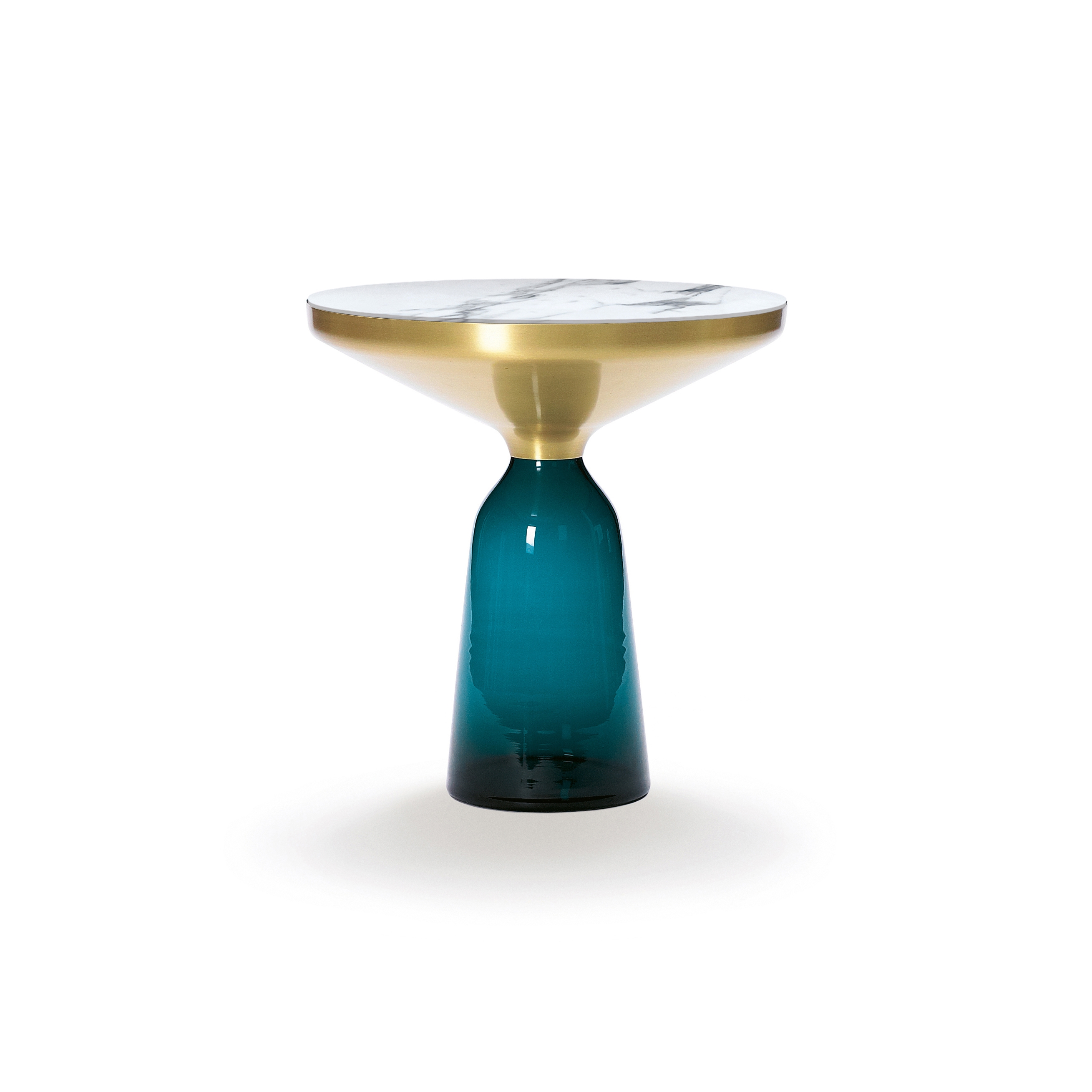 Mostra il prodotto Bell Side Table brass-marble-blue del produttore ClassiCon