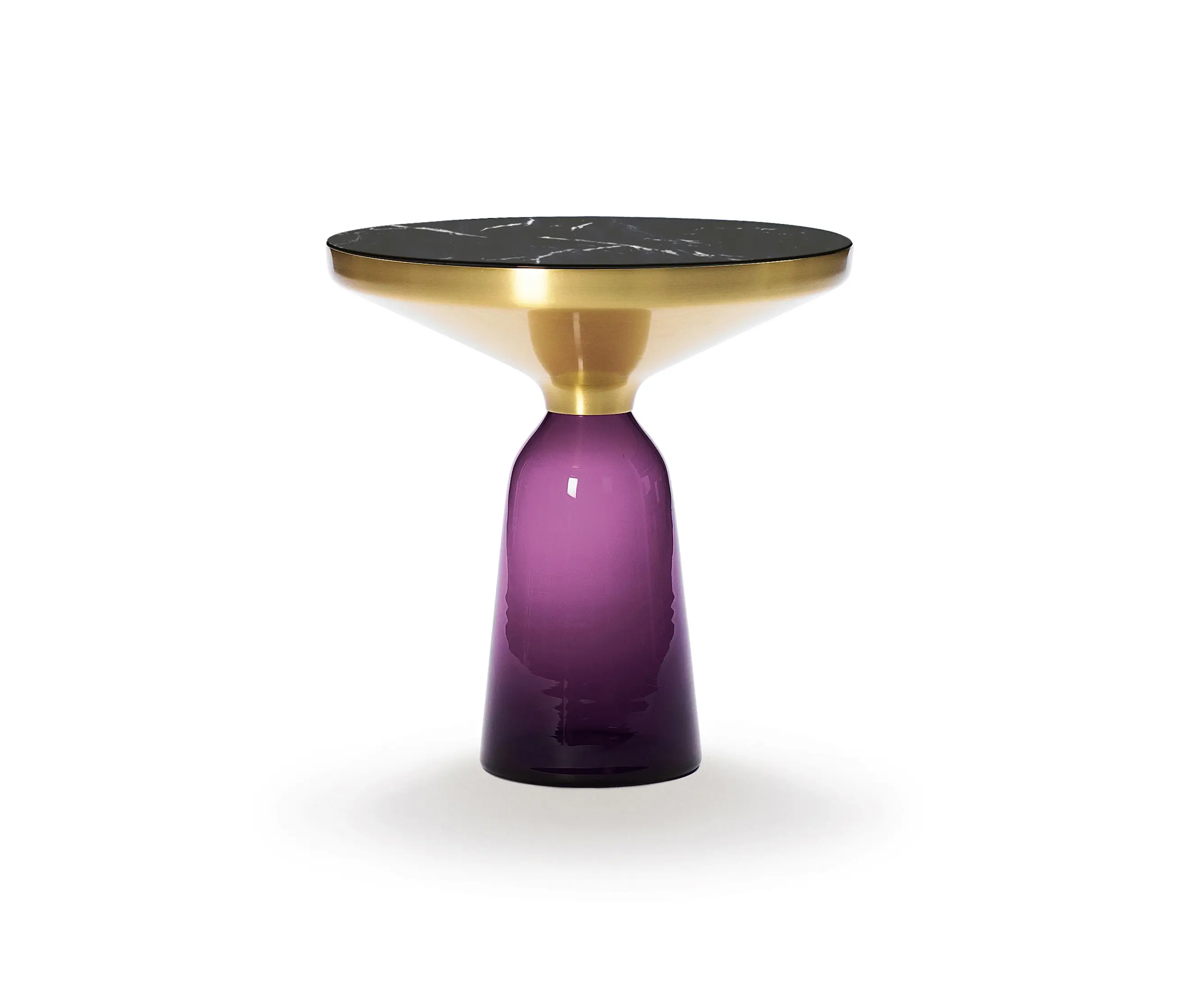 ClassiCon - Bell Side Table brass-marble-violet