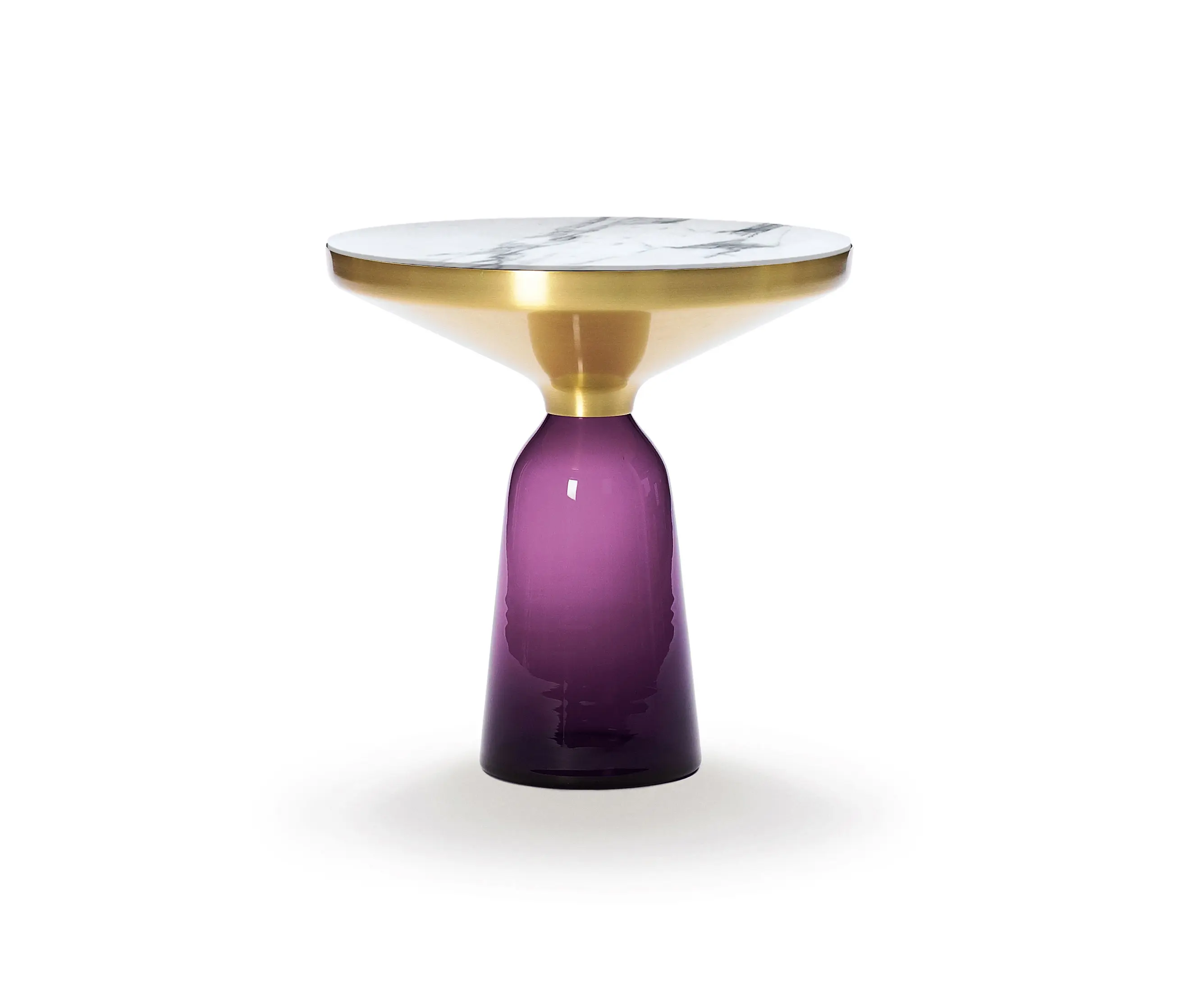 ClassiCon - Bell Side Table brass-marble-violet