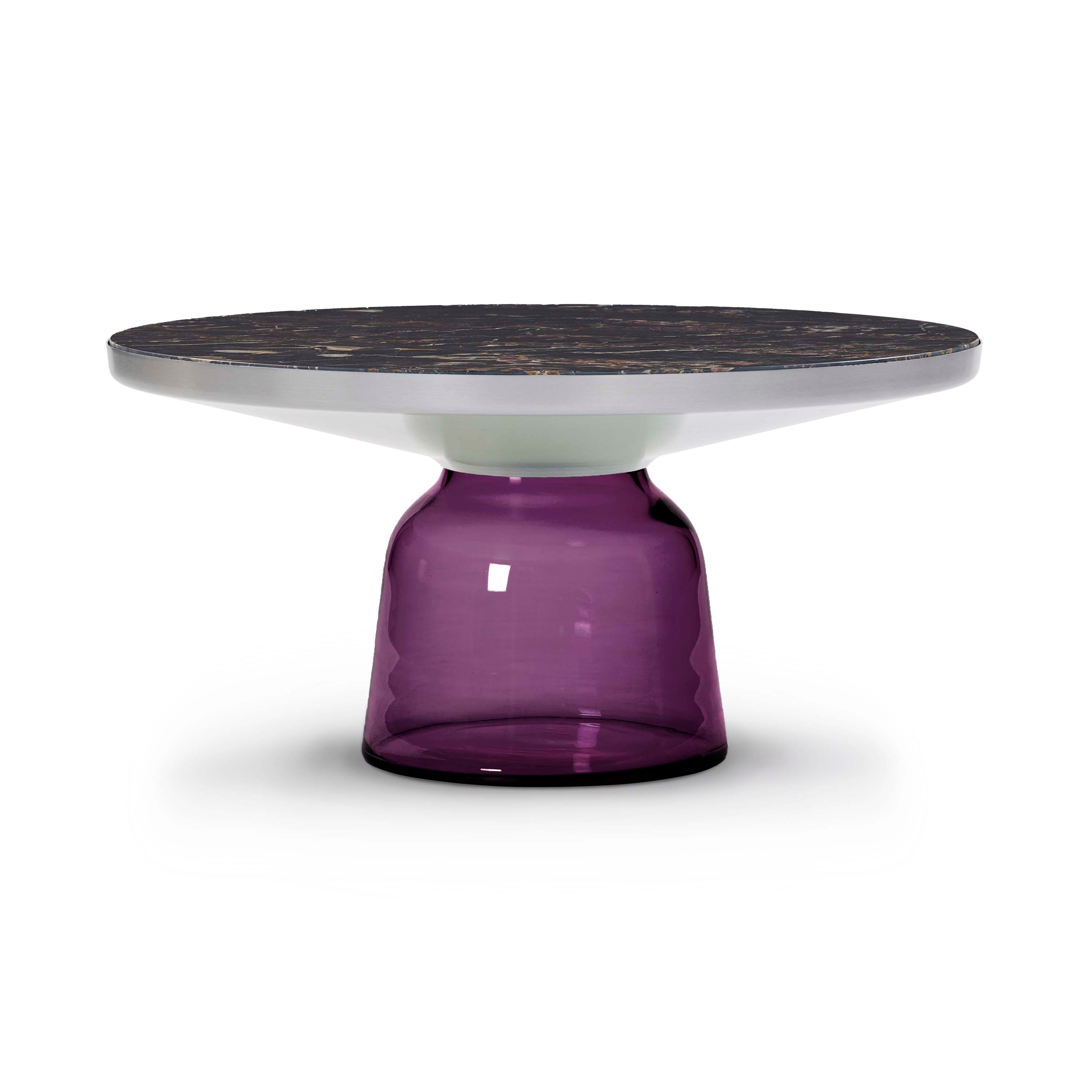 Display product Bell Coffee Table aluminium-glass-violett from manufacturer ClassiCon