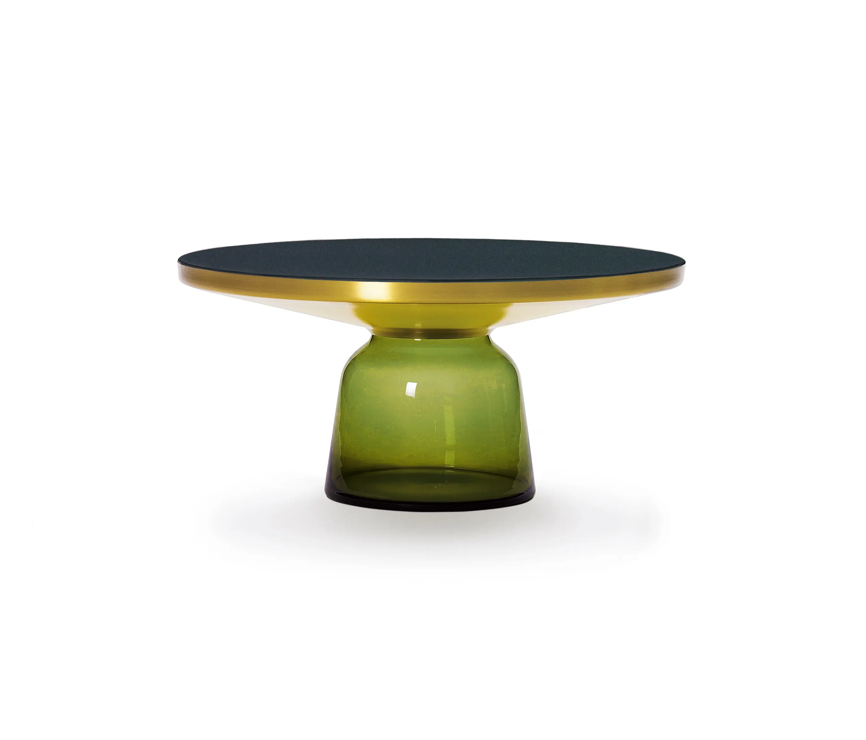 ClassiCon - Bell Coffee Table brass-glass-olive