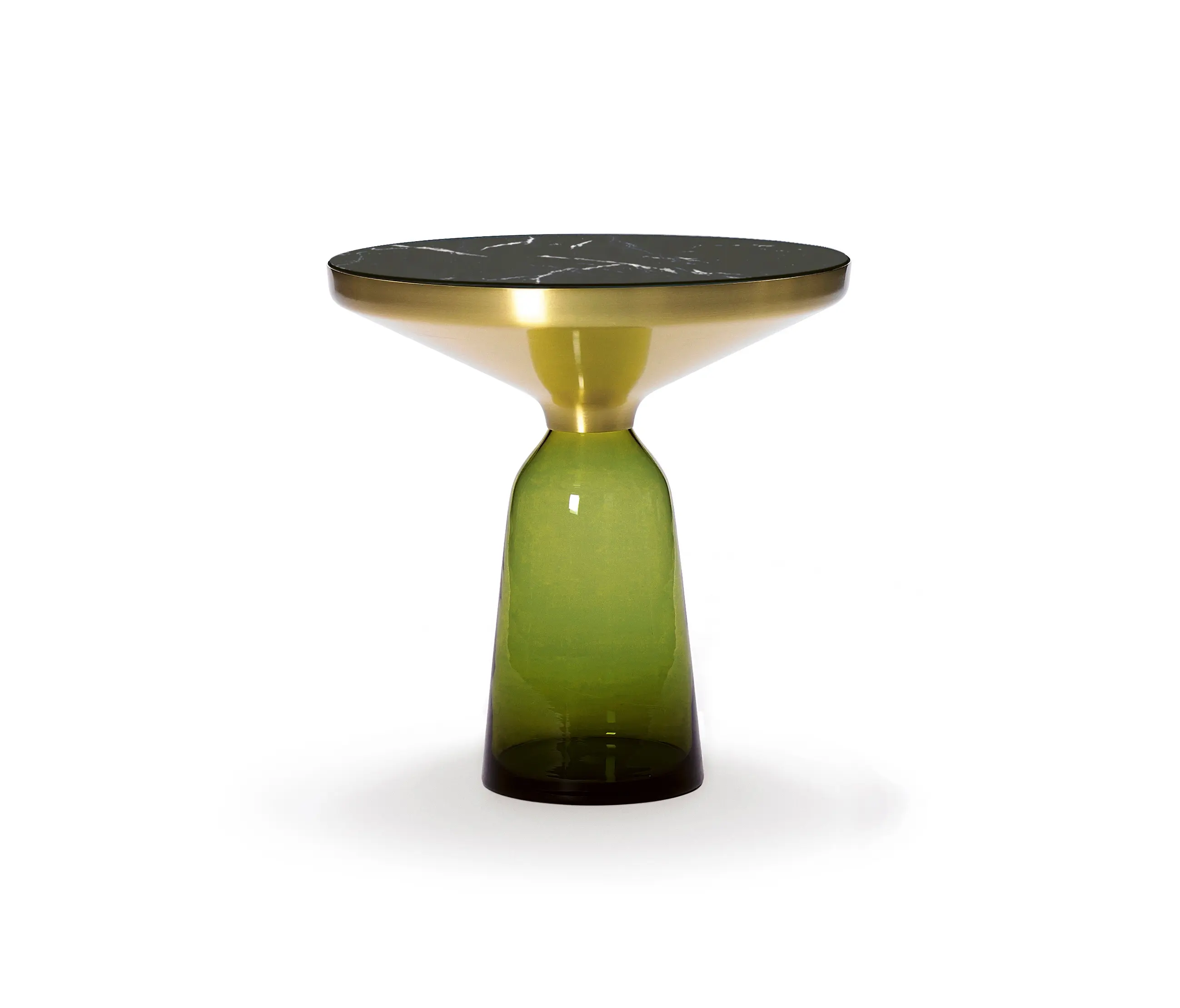 ClassiCon - Bell Side Table brass-marble-olive