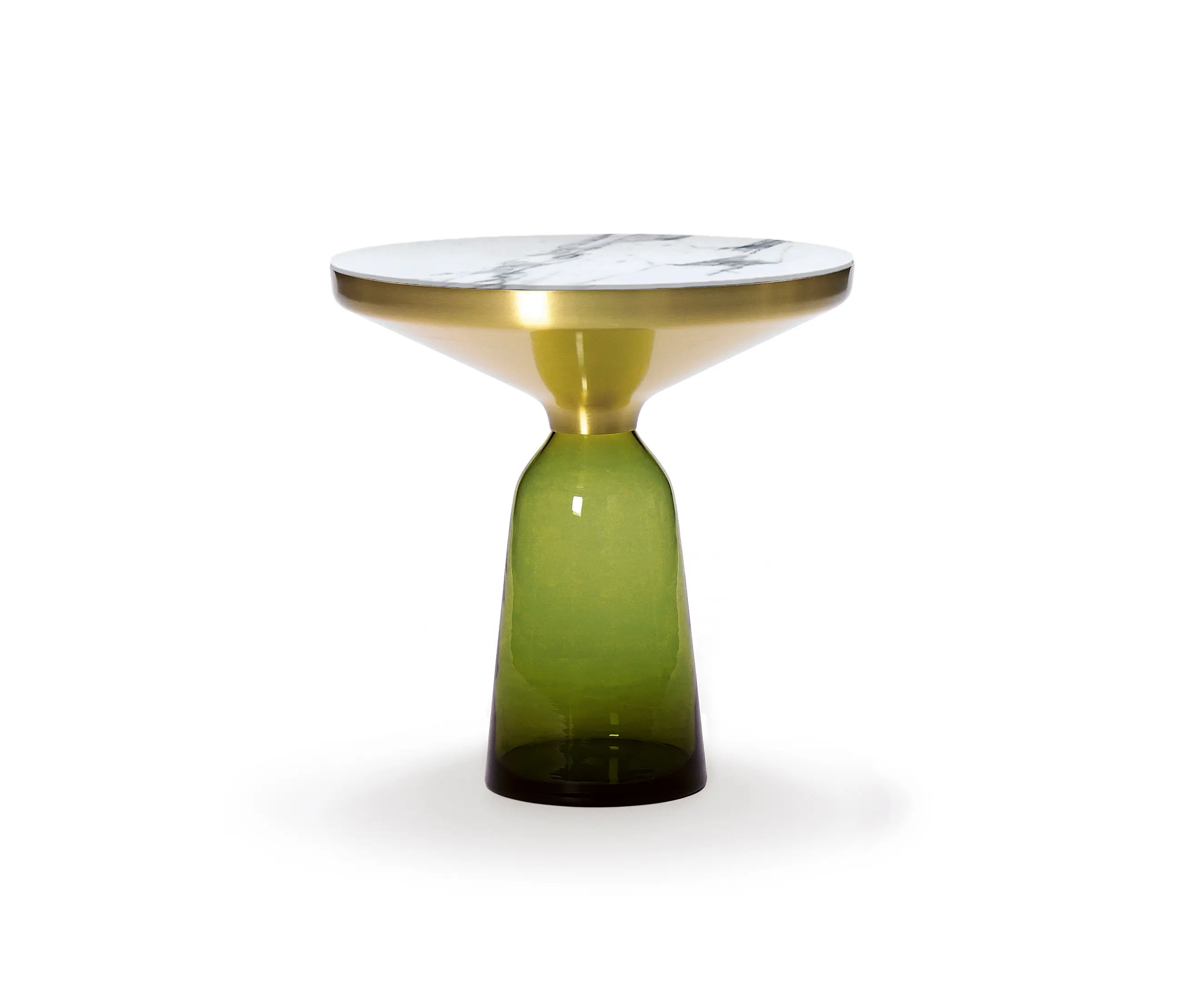 ClassiCon - Bell Side Table brass-marble-olive