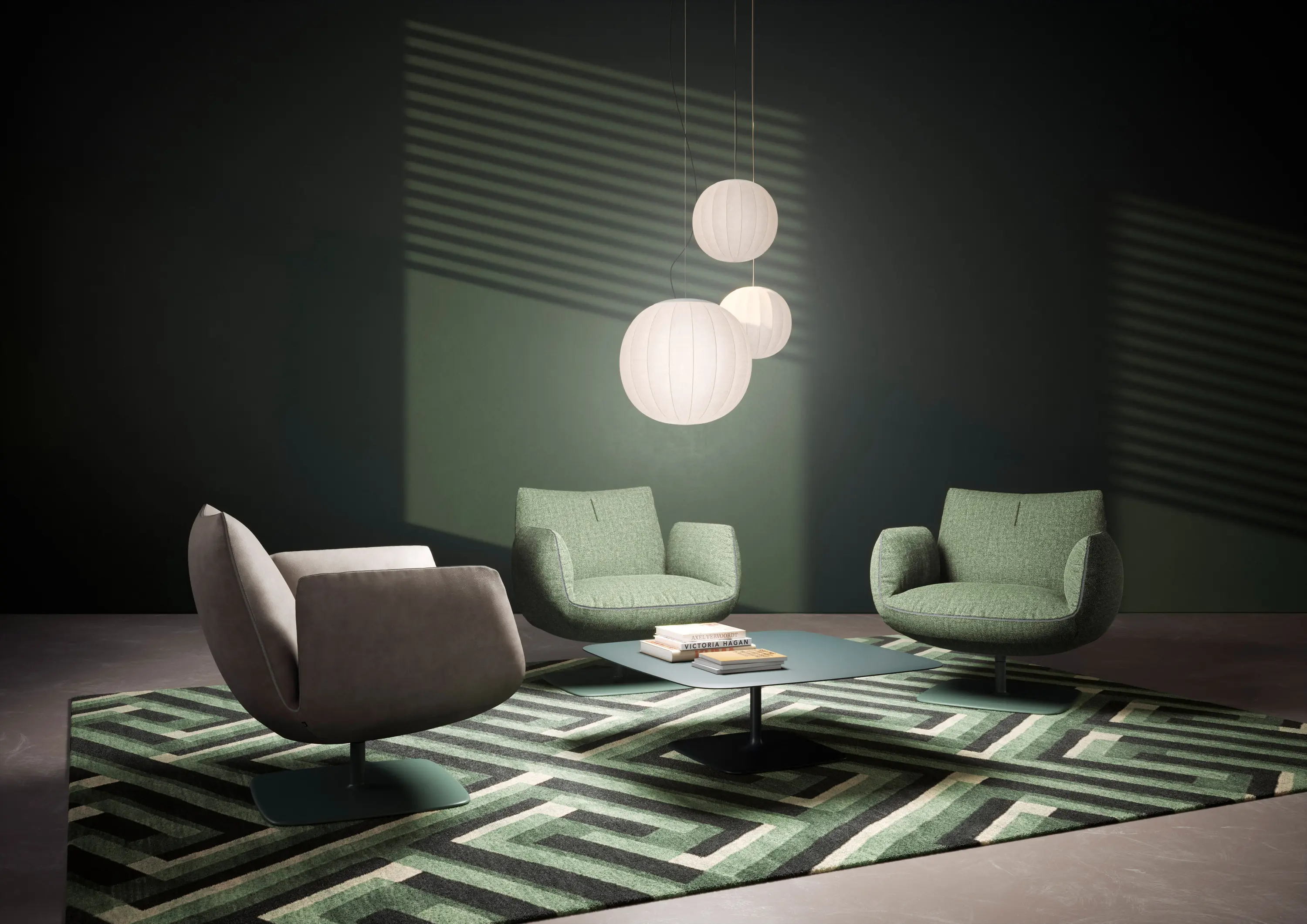 COR Sitzmöbel - Jalis Club Easy Chair on a Fixed Wire Frame