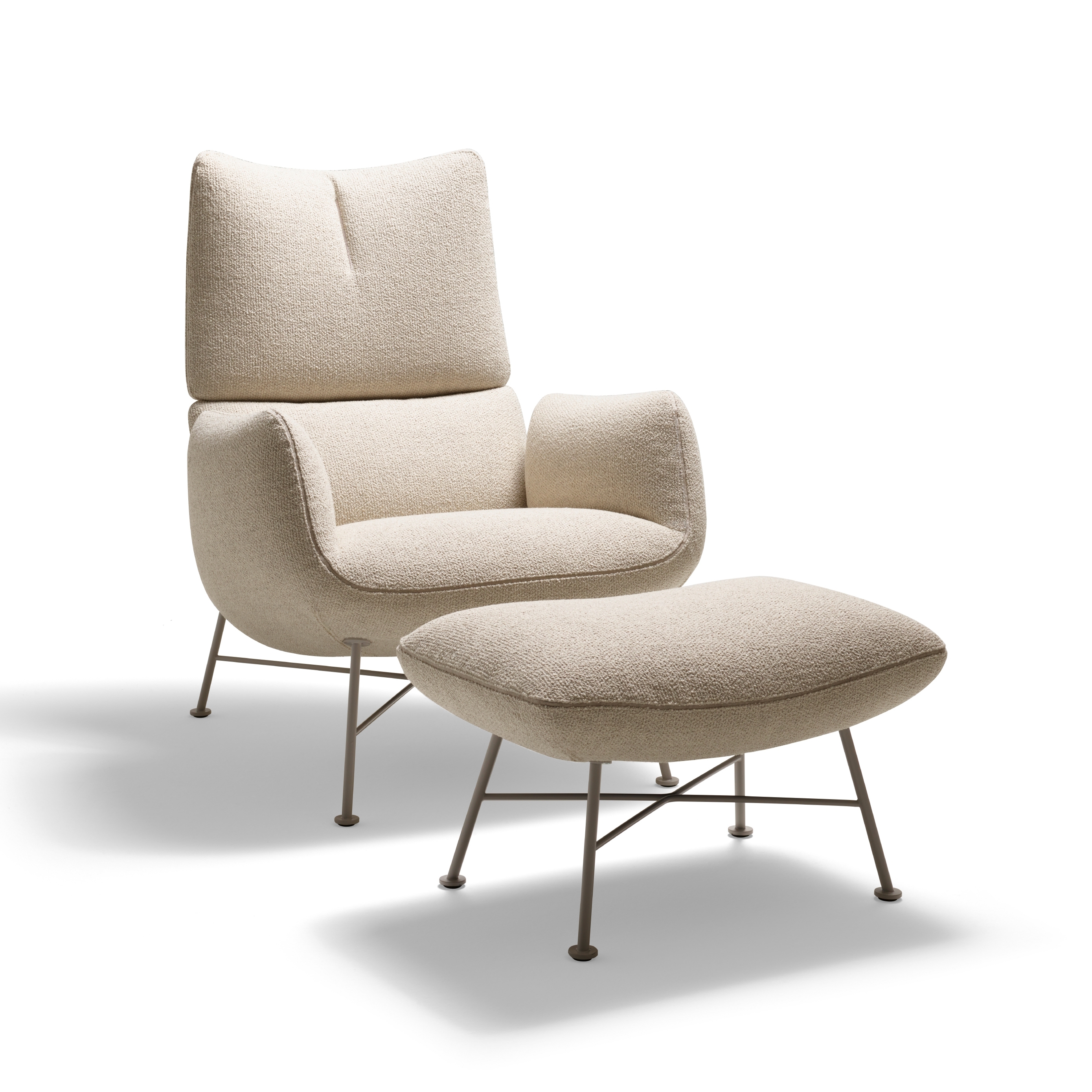 Jalis Lounge Easy Chair on a Fixed Wire Frame