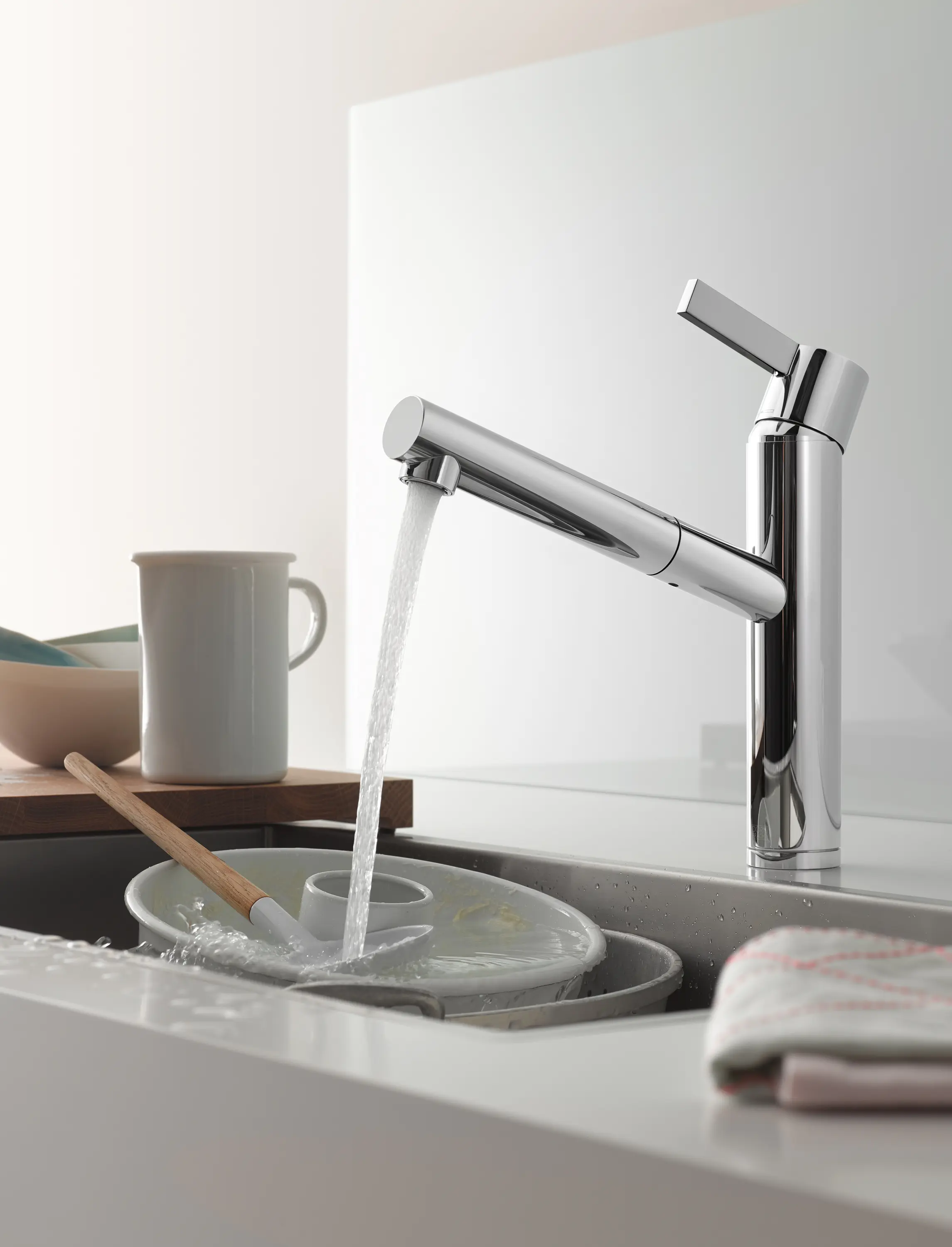 Dornbracht - eno - Single-lever mixer Pull-out with spray function