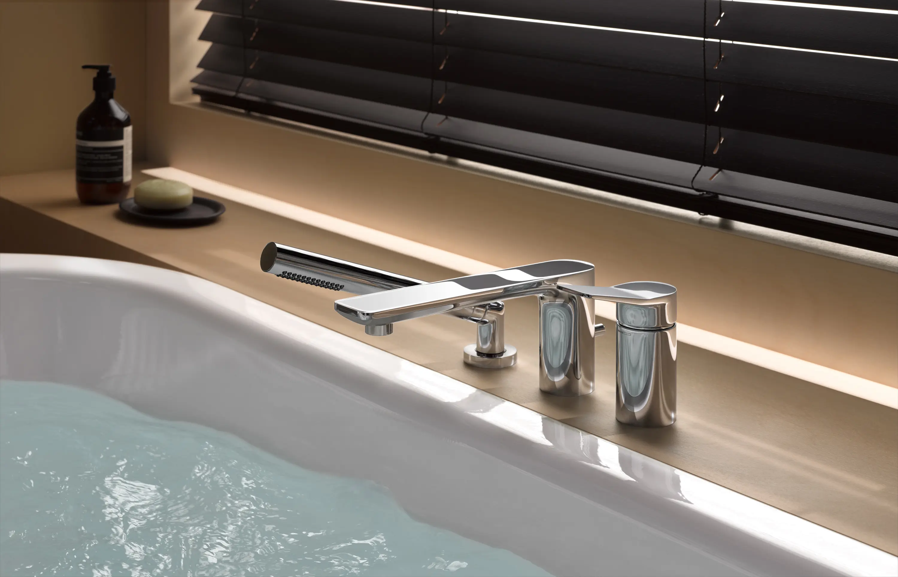 Dornbracht - Lissé - Waschtisch-Einhandbatterie mit Ablaufgarnitur - platin matt