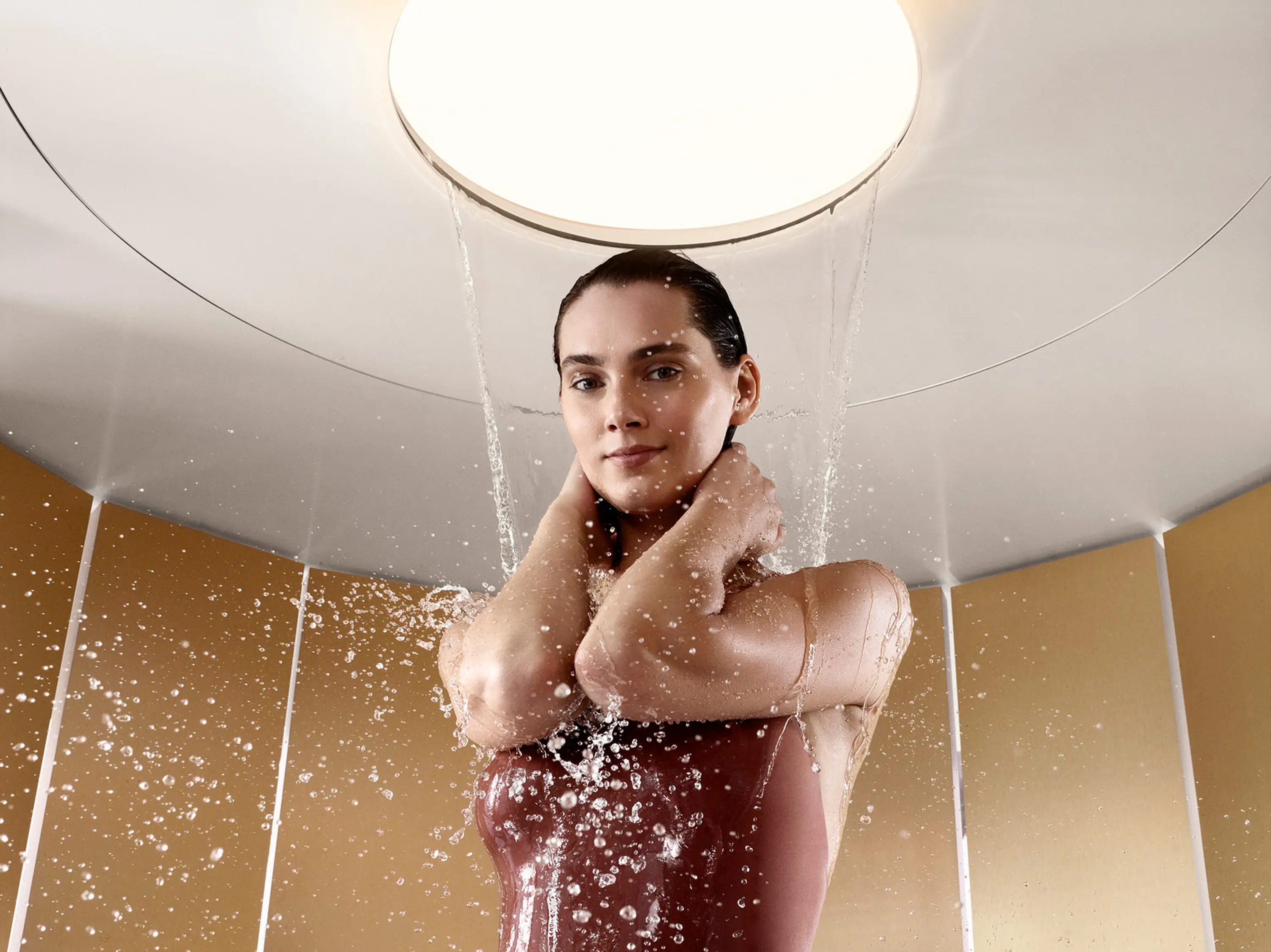 Dornbracht - Docce benessere | RAINMOON Rain Sky pannello con termostato incasso con doccetta e flessibile