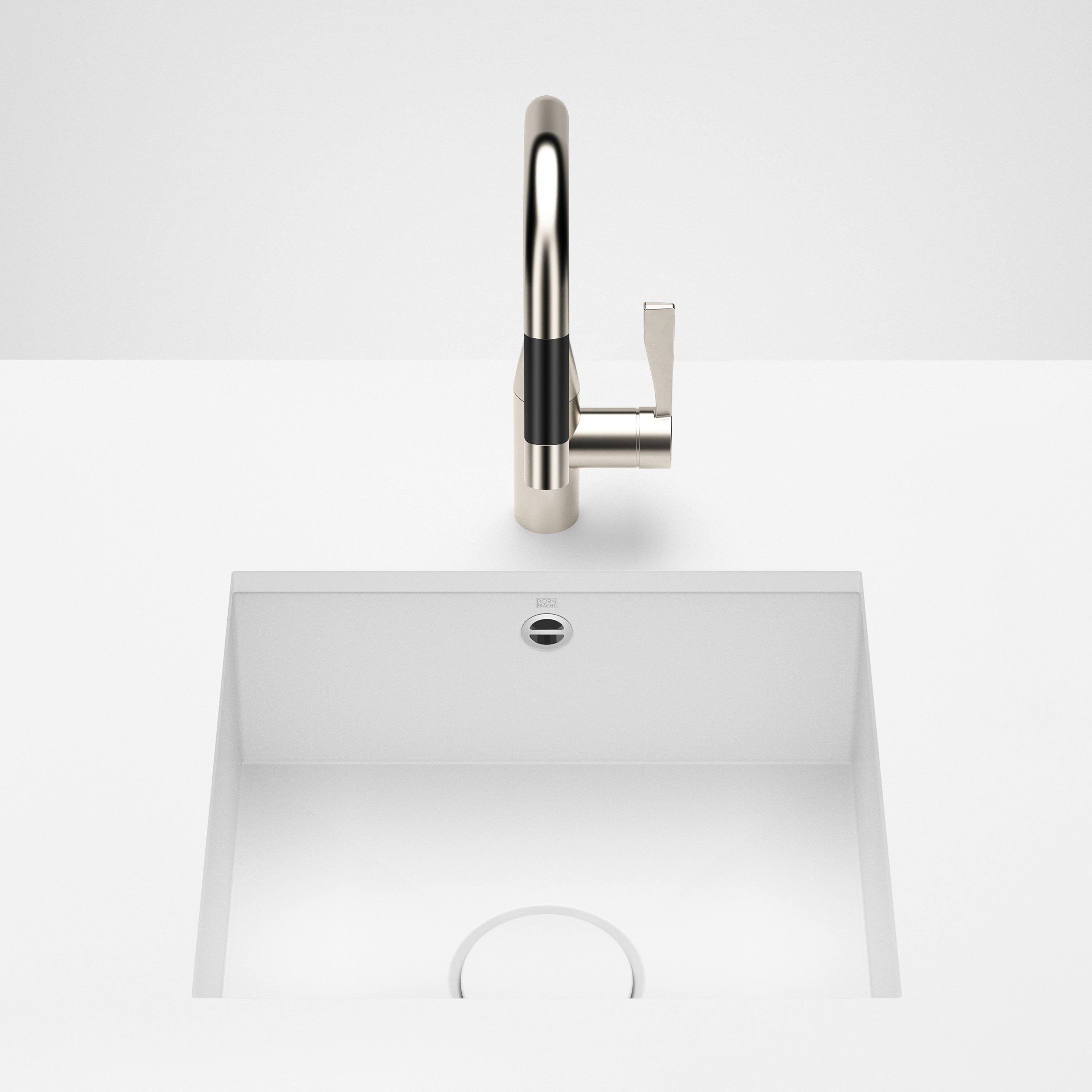Display product Kitchen sink in glazed steel - Single sink from manufacturer Dornbracht