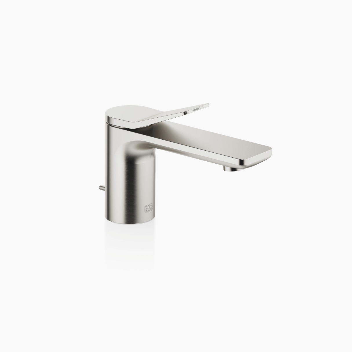 Lissé - Single-lever basin mixer with pop-up waste - platinum matt