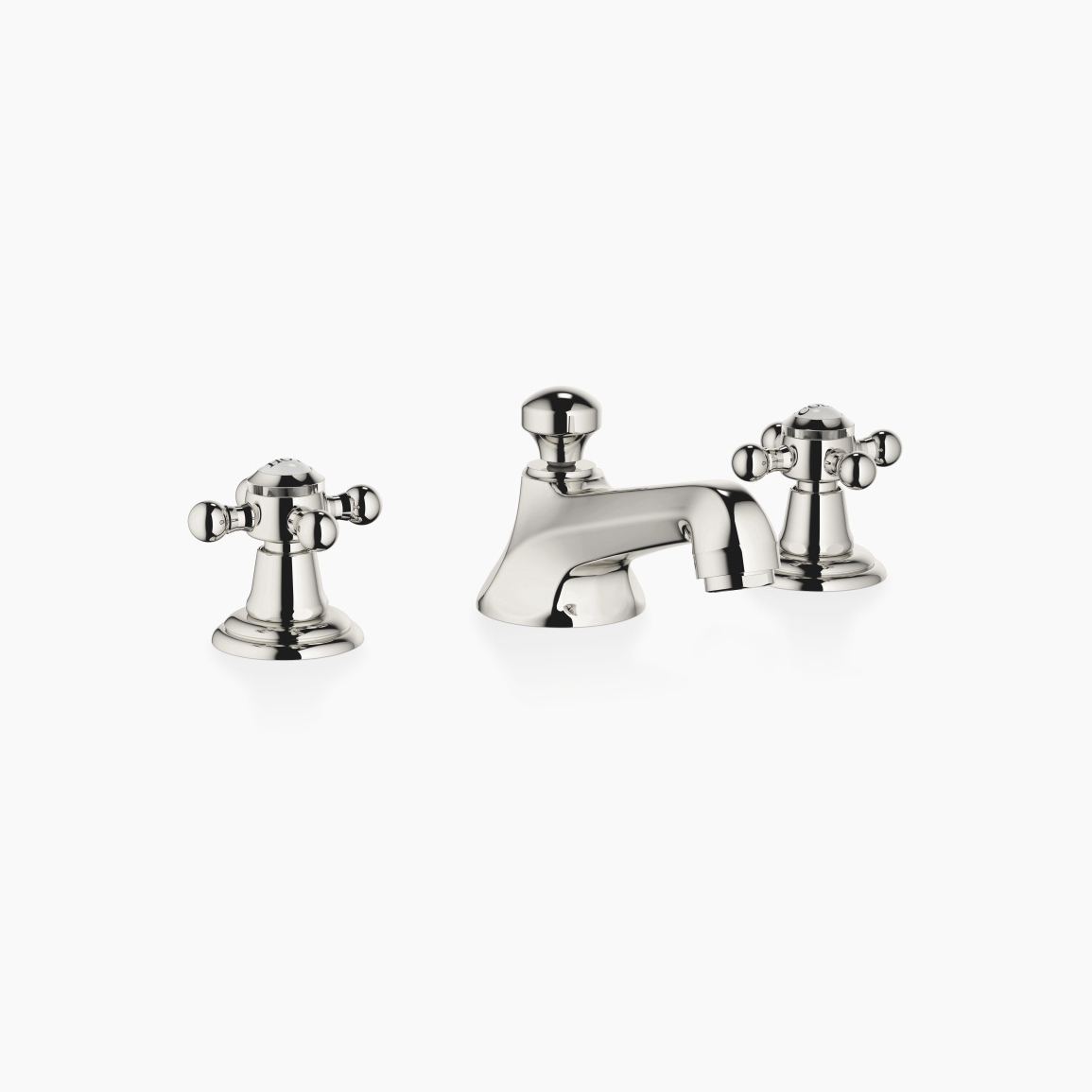 Madison - Batteria tre fori lavabo con piletta - platinato