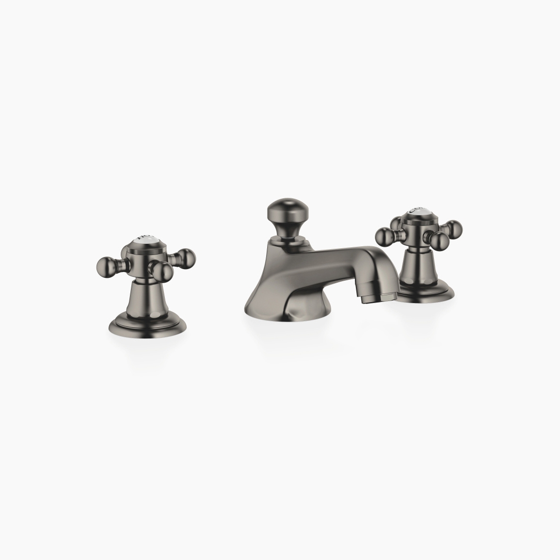Madison - Three-hole basin mixer with pop-up waste - Dark Platinum matt