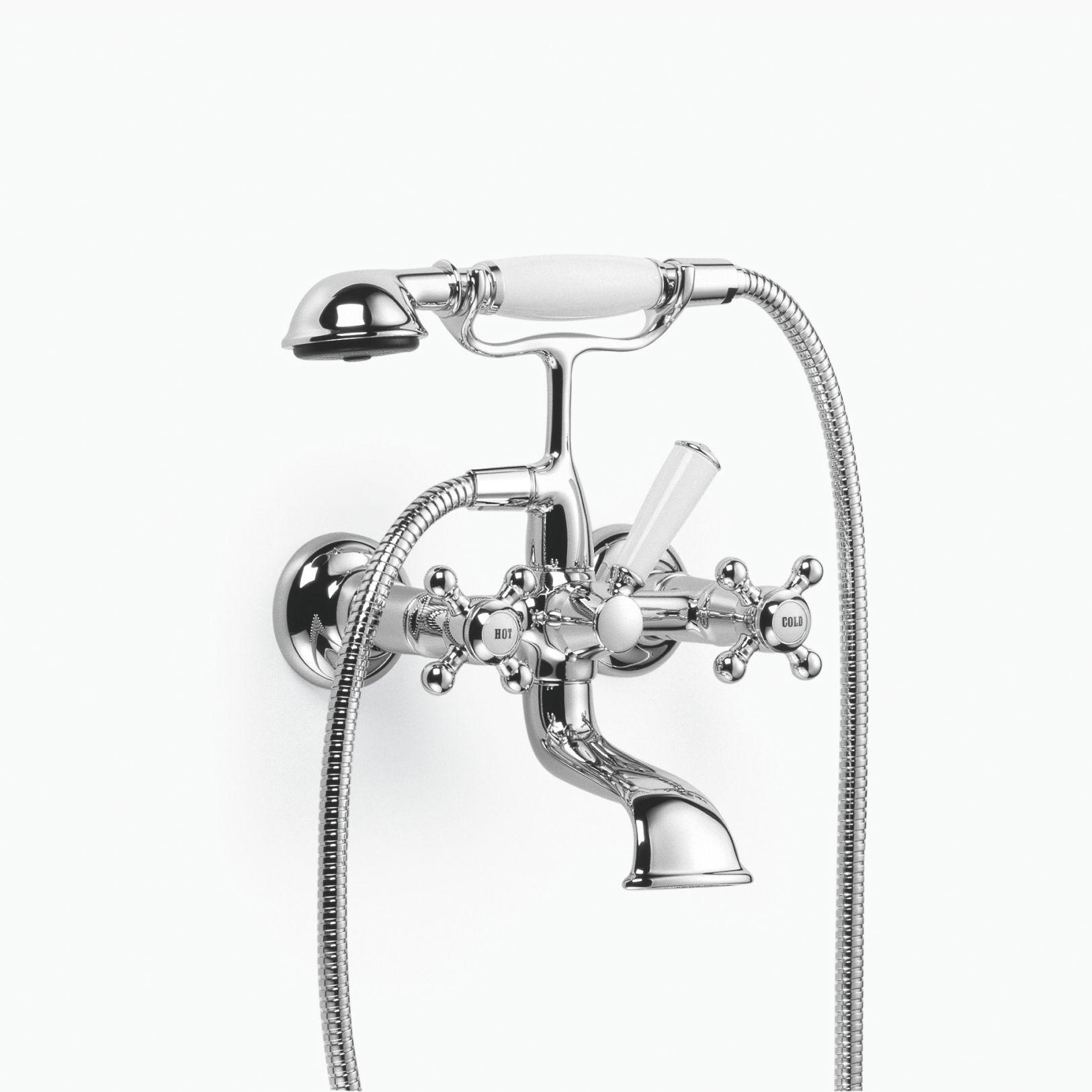 Vertoon produk Madison - Bath mixer for wall mounting with hand shower set van vervaardiger Dornbracht