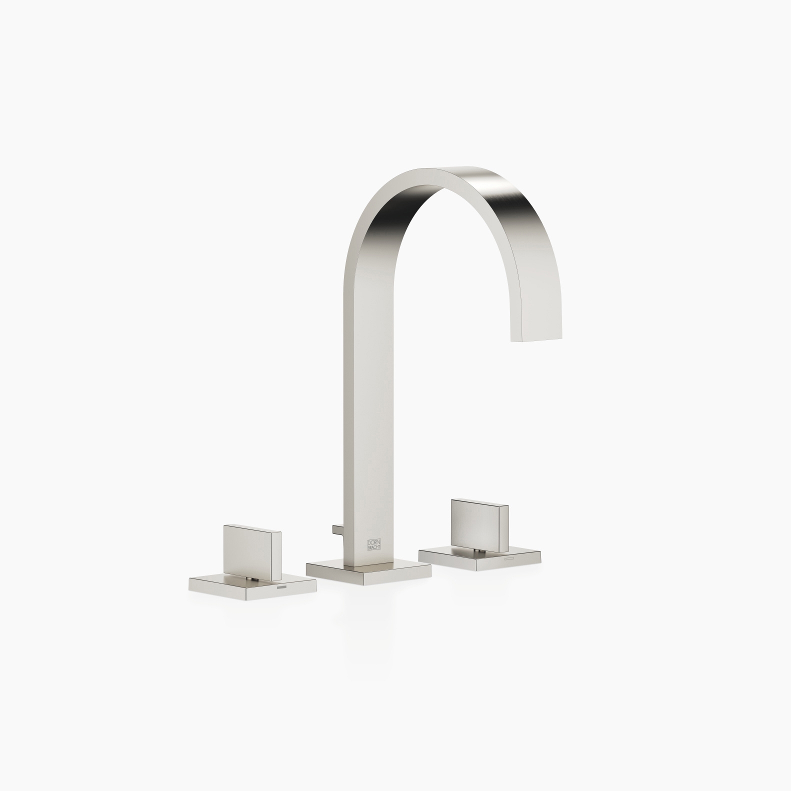 MEM - Three-hole basin mixer with pop-up waste - platinum matt