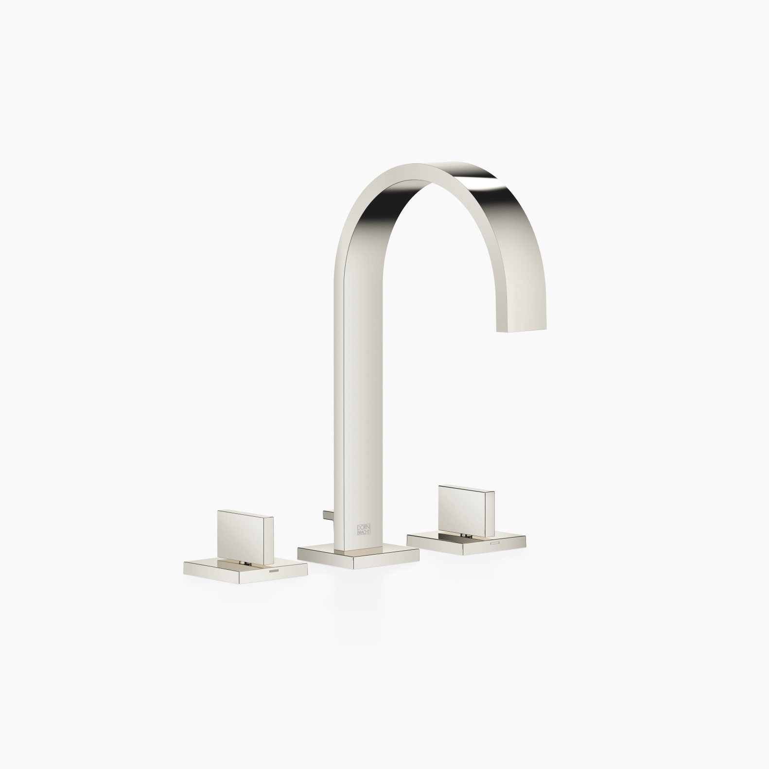 MEM - Three-hole basin mixer with pop-up waste - platinum
