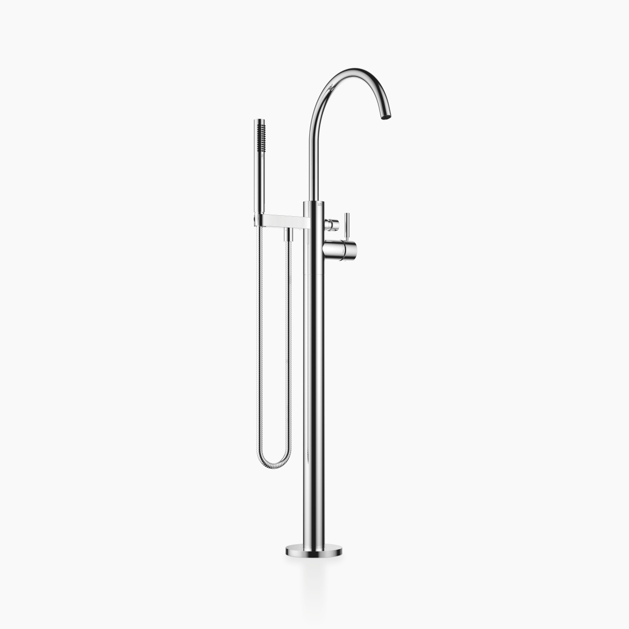 Display product Meta - Single-lever bath mixer with stand pipe for free-standing assembly with hand shower set from manufacturer Dornbracht