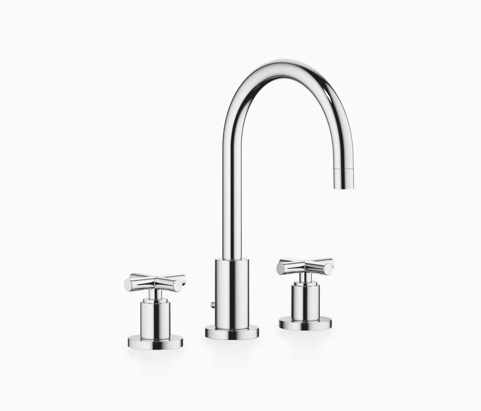 Dornbracht - Tara. - Three-hole basin mixer with pop-up waste