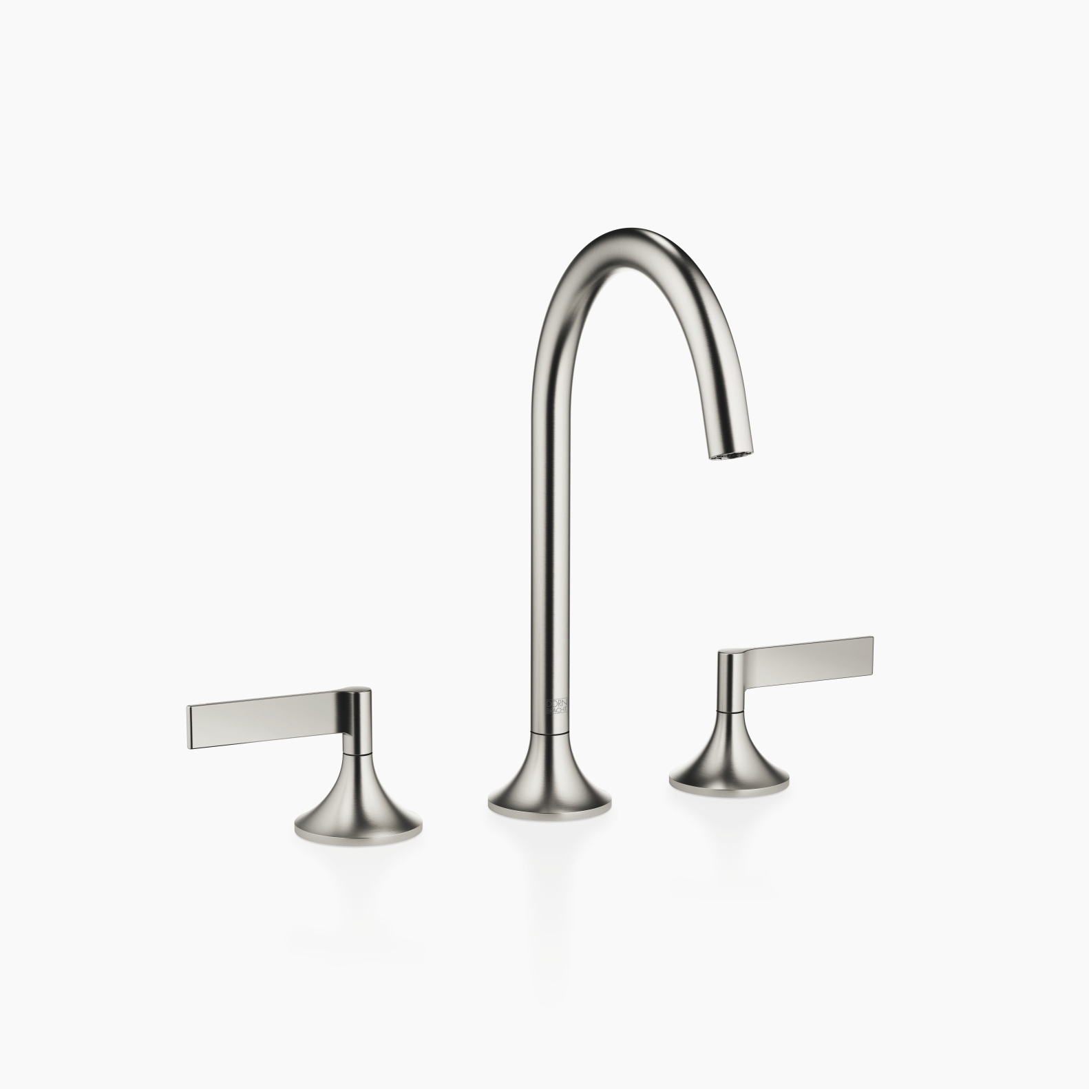 VAIA - Three-hole basin mixer with pop-up waste - platinum matt