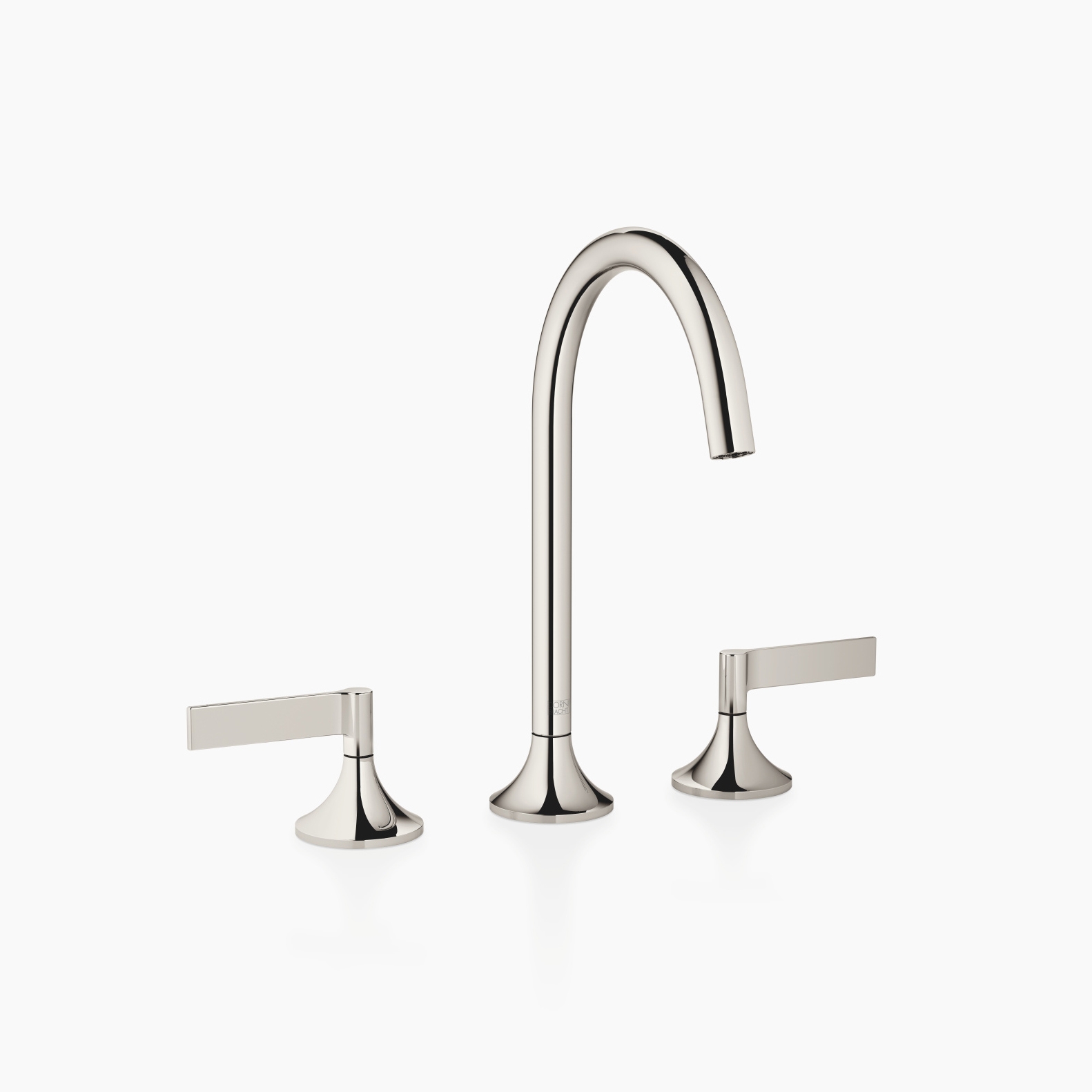 VAIA - Three-hole basin mixer with pop-up waste - platinum