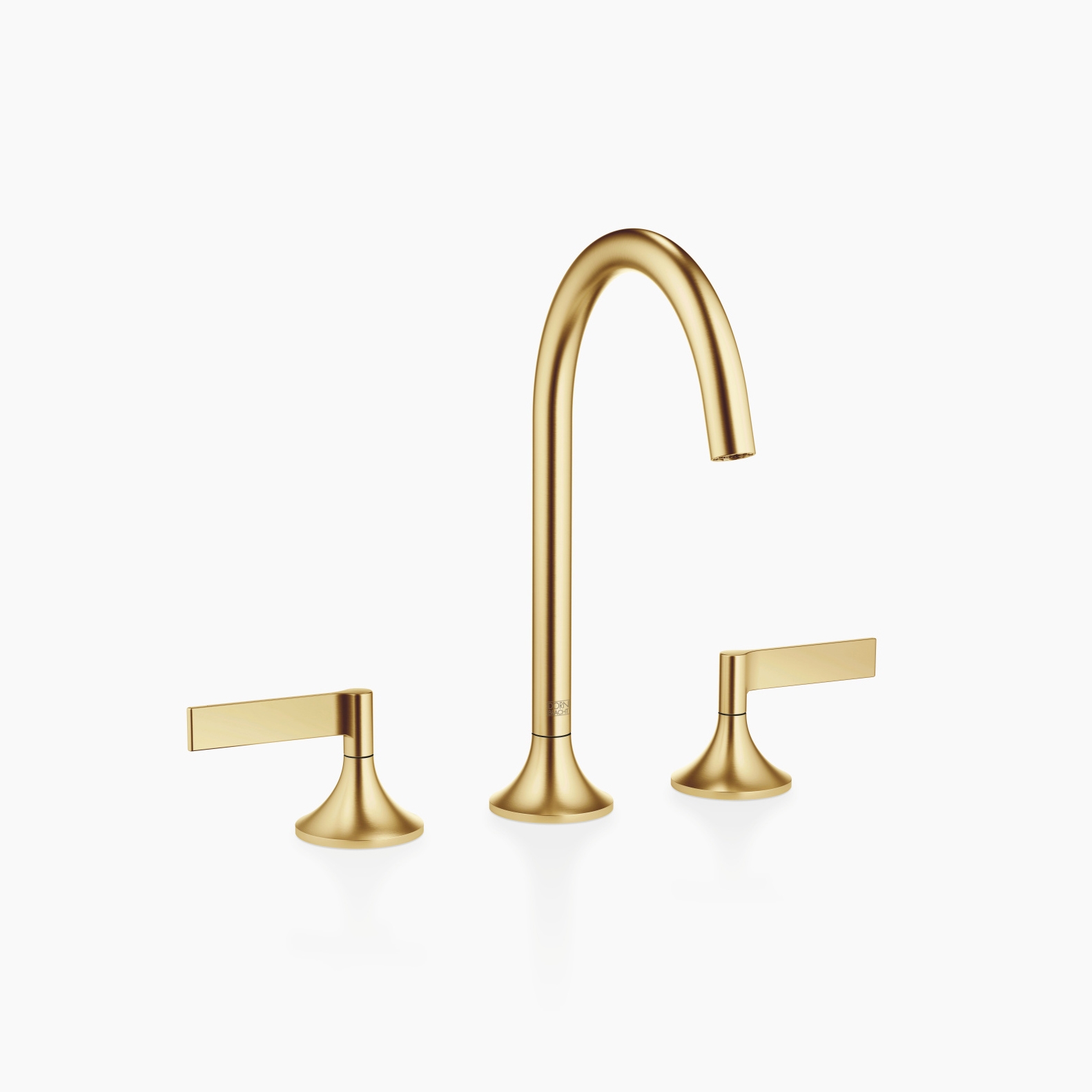 VAIA - Three-hole basin mixer with pop-up waste - brushed Durabrass