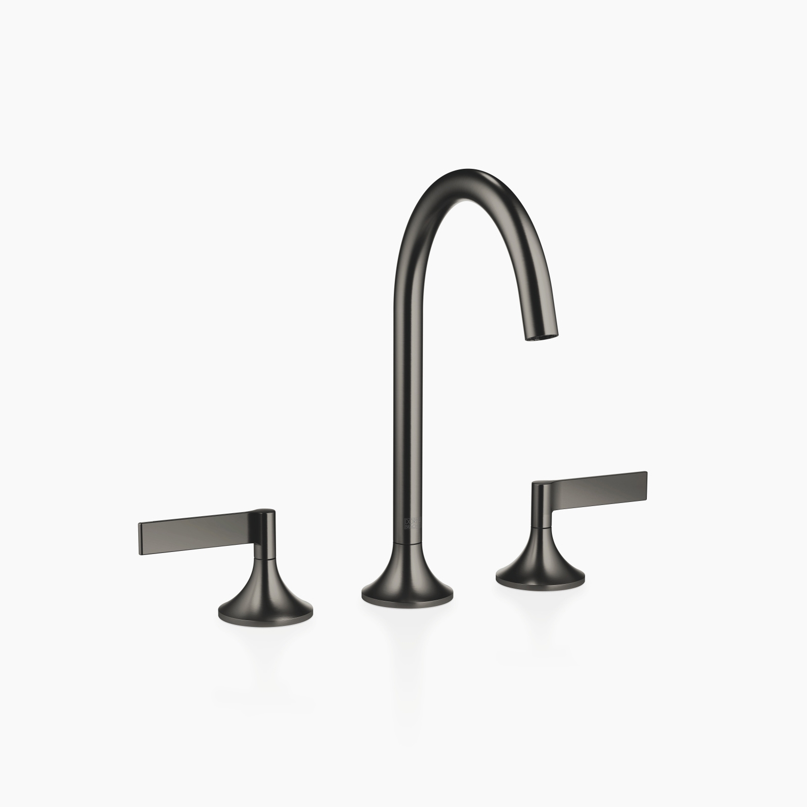 VAIA - Three-hole basin mixer with pop-up waste - Dark Platinum matt