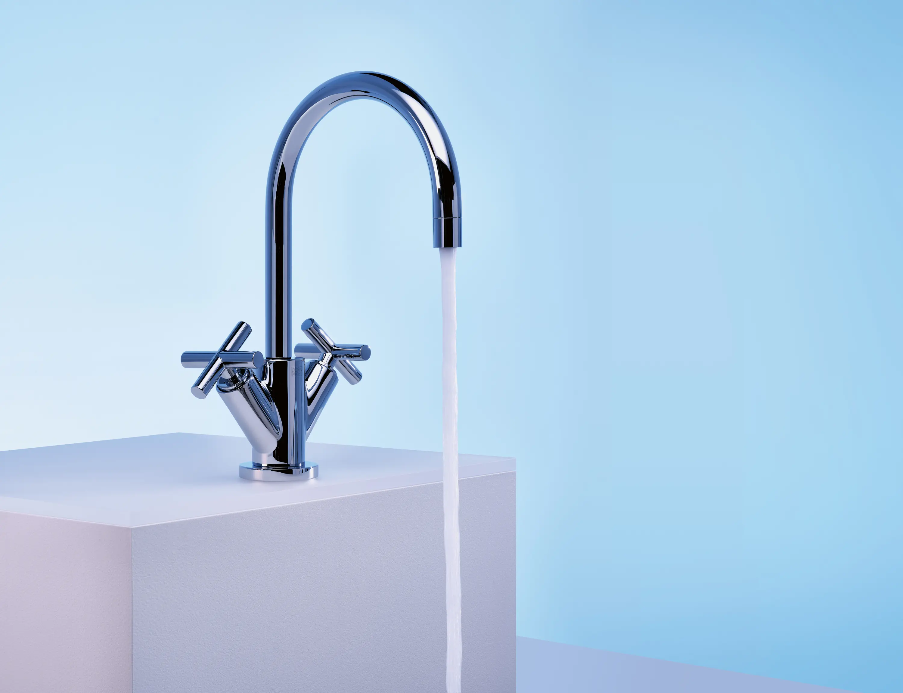 Dornbracht - Tara. - Single-hole basin mixer with pop-up waste - Chrome