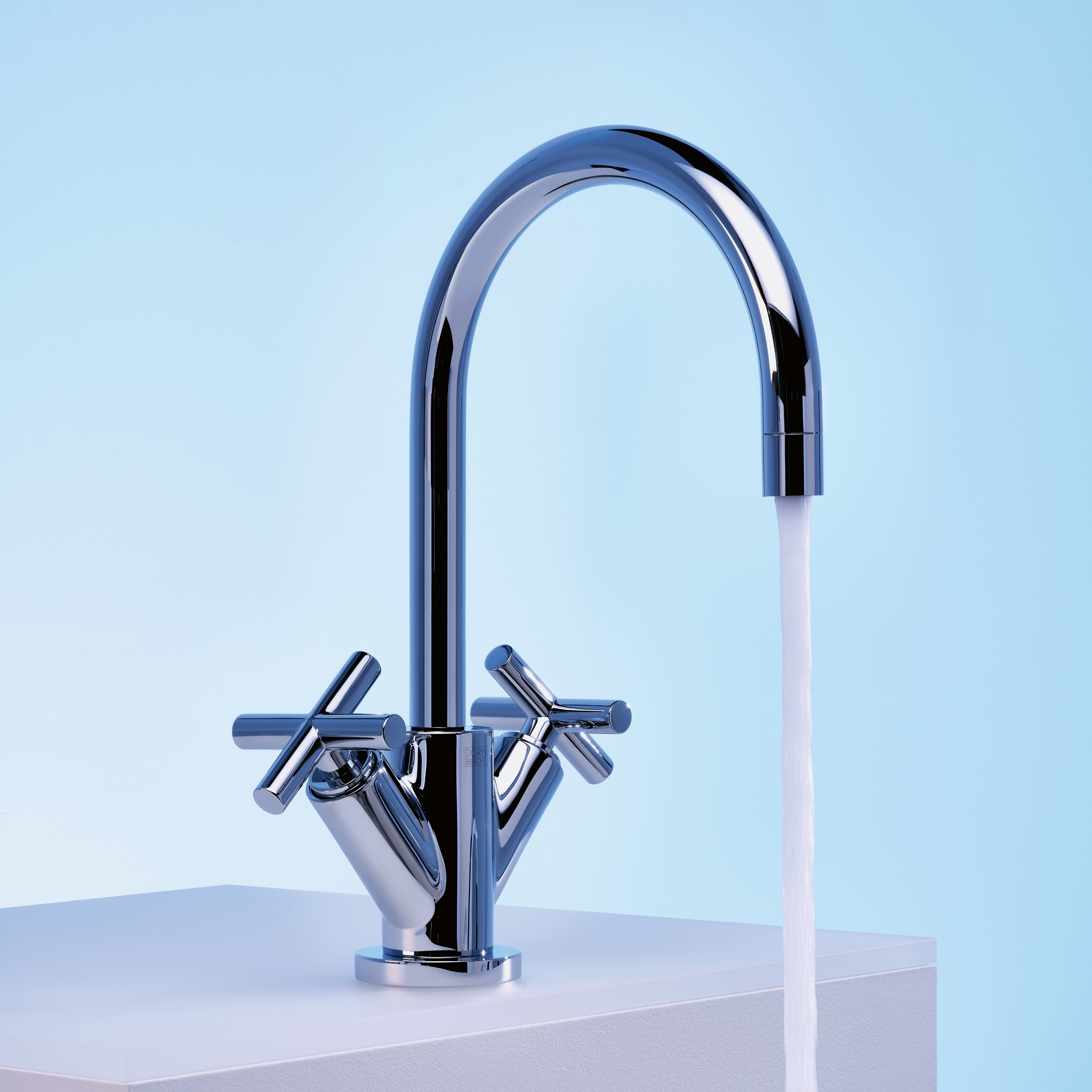 Display product Tara. - Single-hole basin mixer with pop-up waste - Chrome from manufacturer Dornbracht