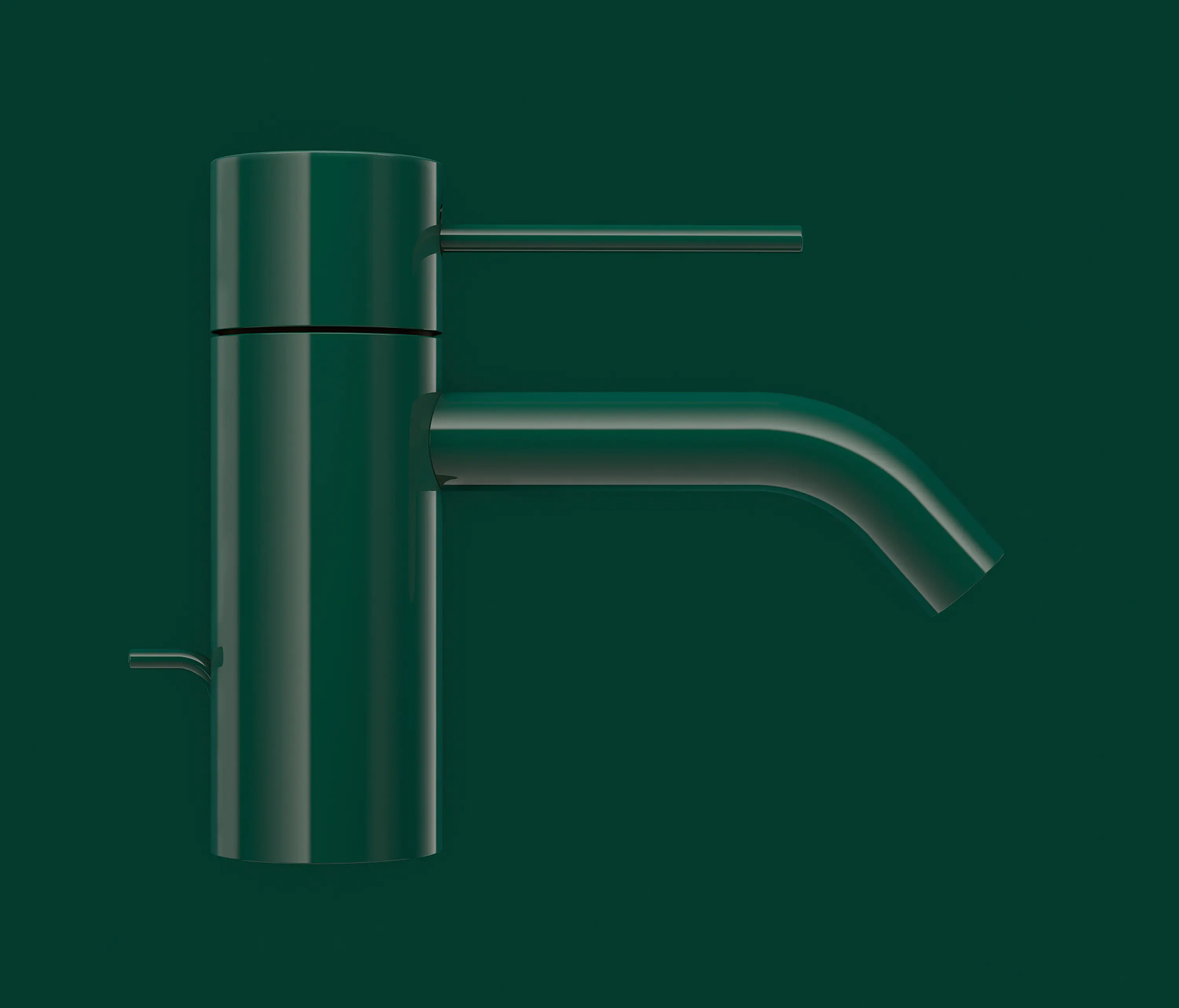 Dornbracht - Meta - Single-lever basin mixer with pop-up waste - dark green