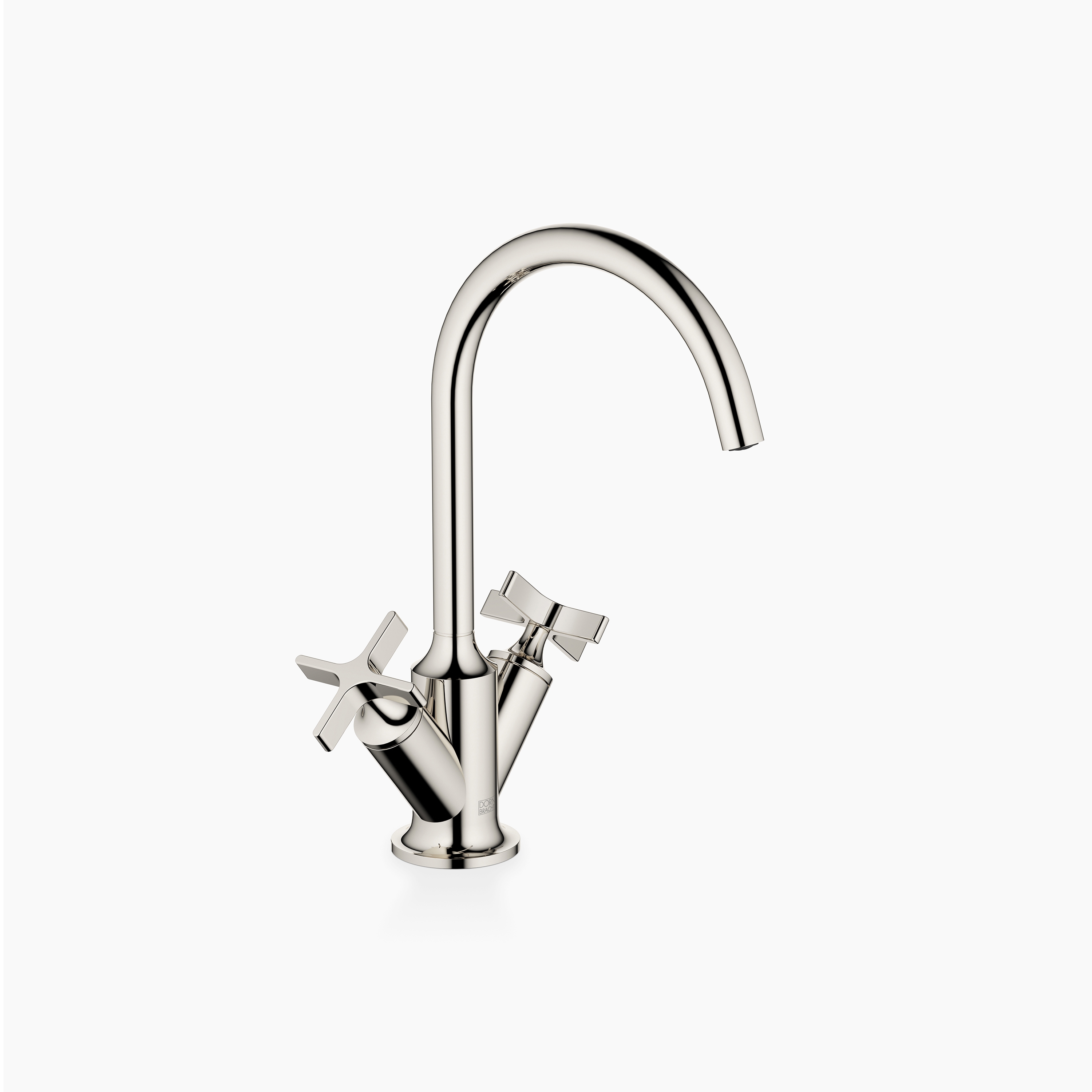 VAIA - Single-hole basin mixer with pop-up waste - Platinum