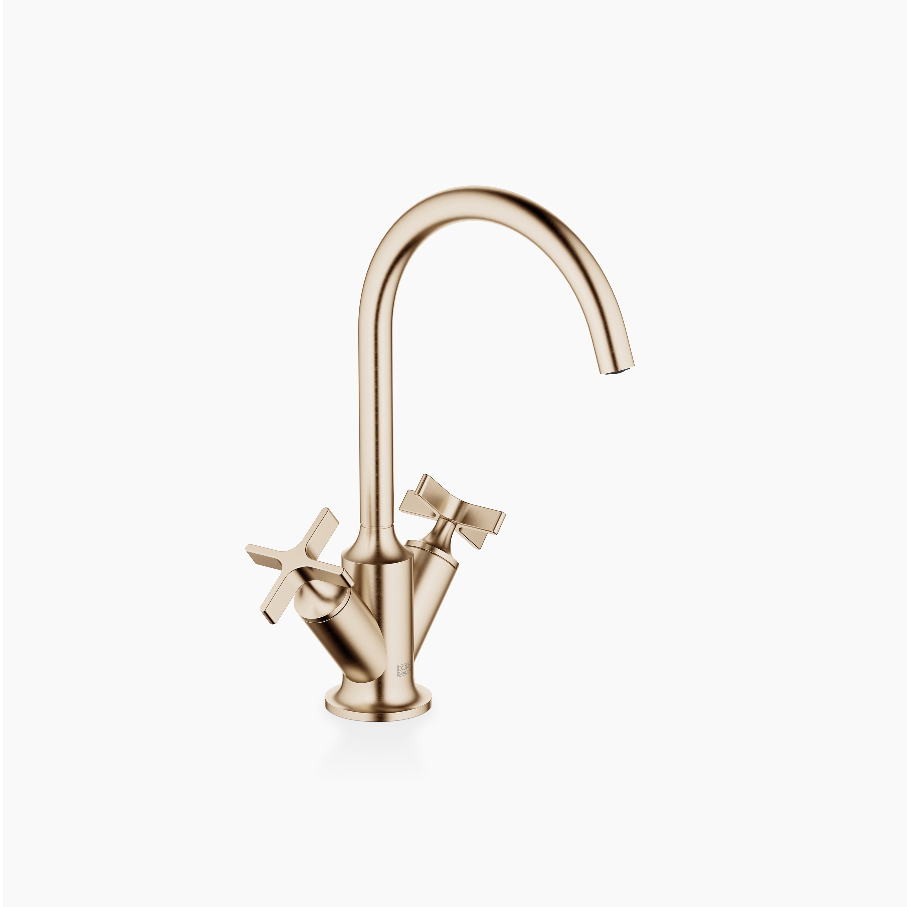 VAIA - Single-hole basin mixer with pop-up waste - Brushed Champagne (22kt Gold)
