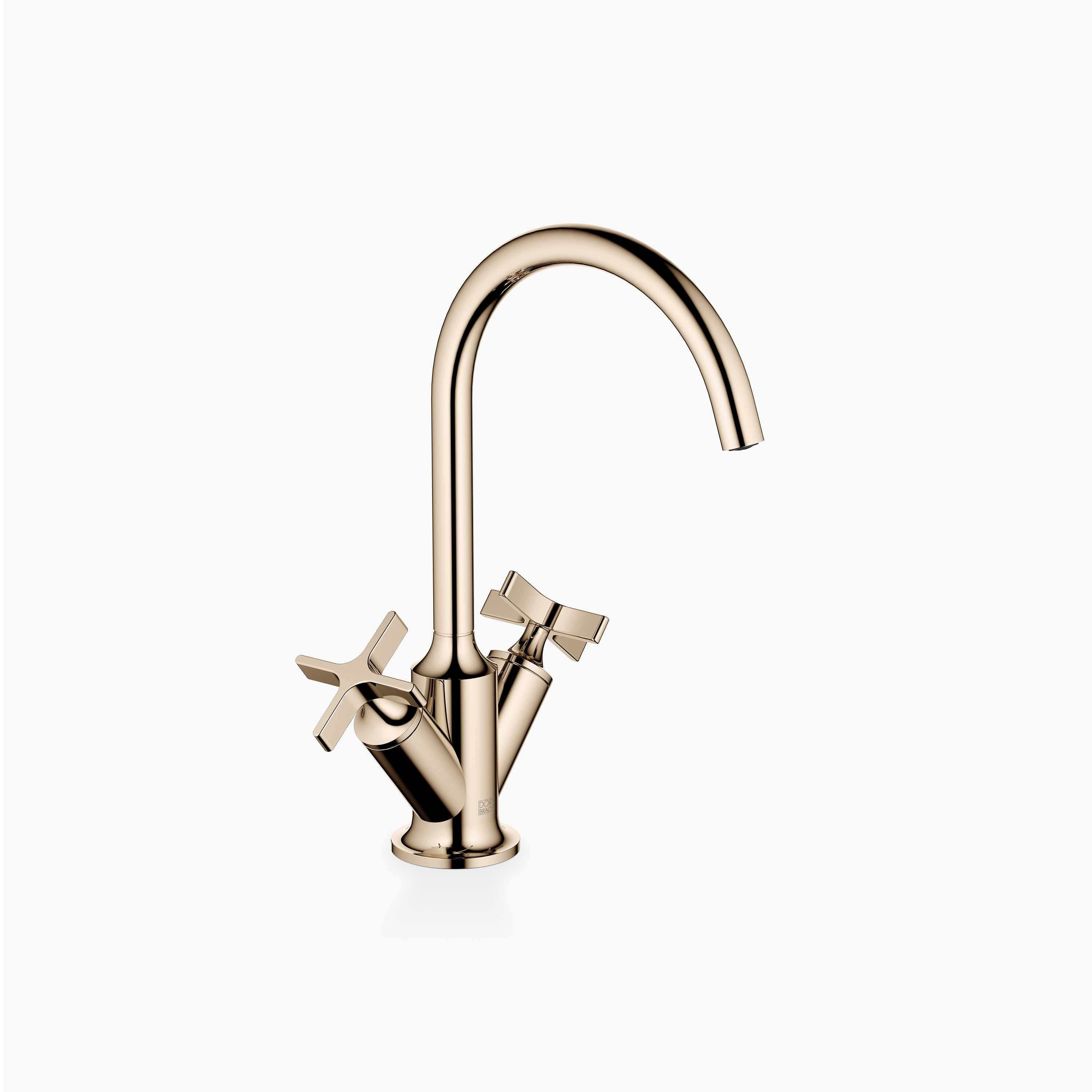 VAIA - Single-hole basin mixer with pop-up waste - Champagne (22kt Gold)