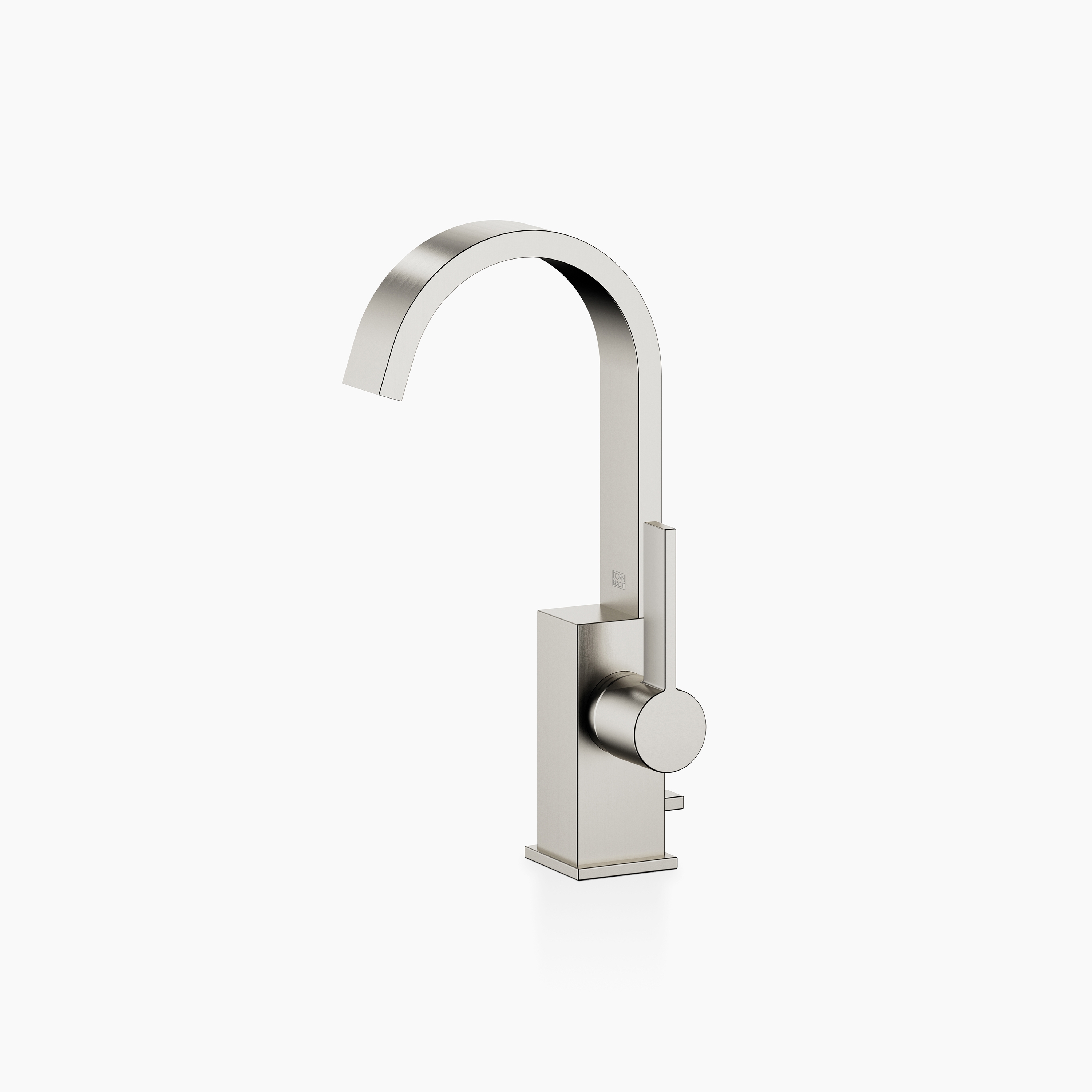 MEM - Single-lever basin mixer with pop-up waste - Brushed Platinum