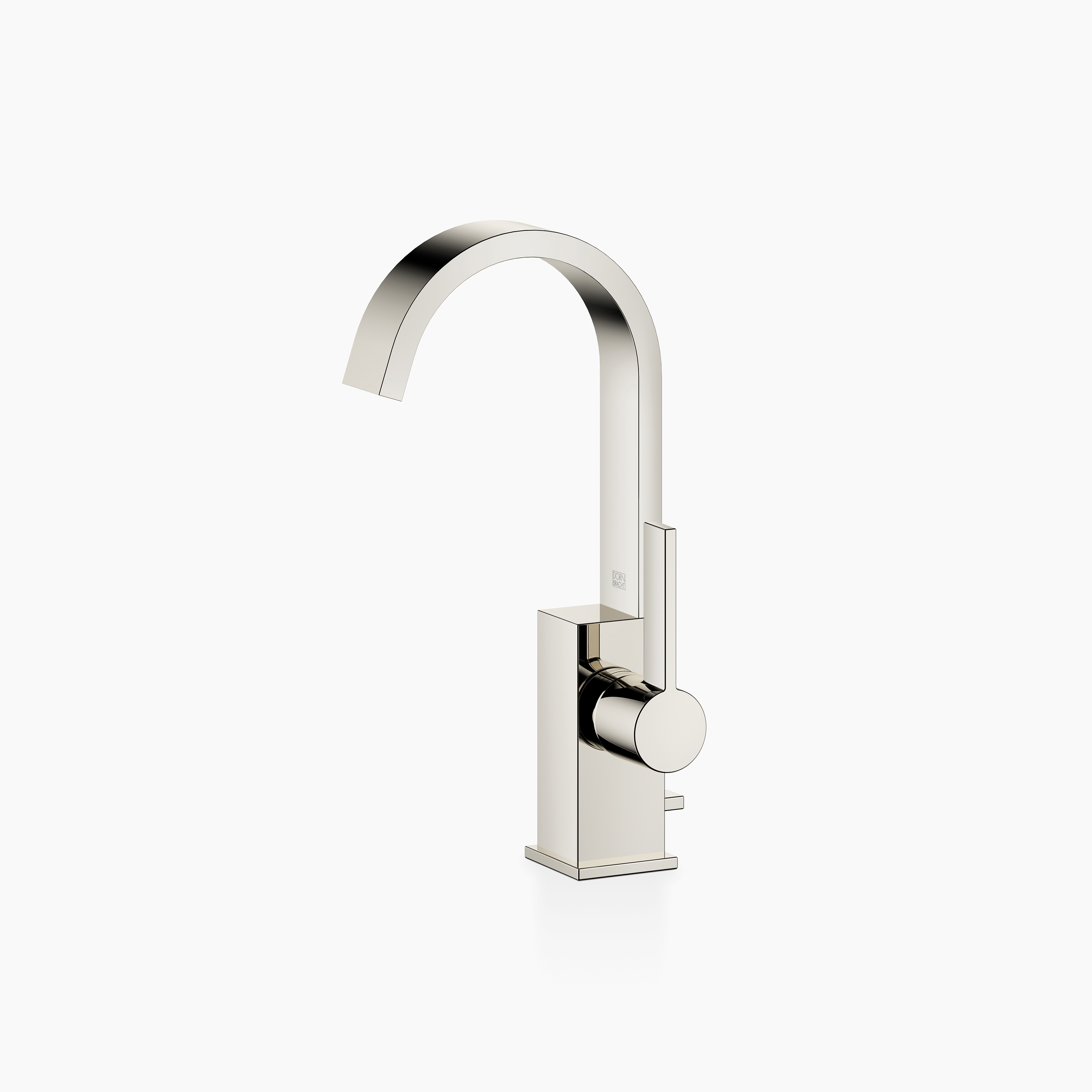 MEM - Single-lever basin mixer with pop-up waste - Platinum