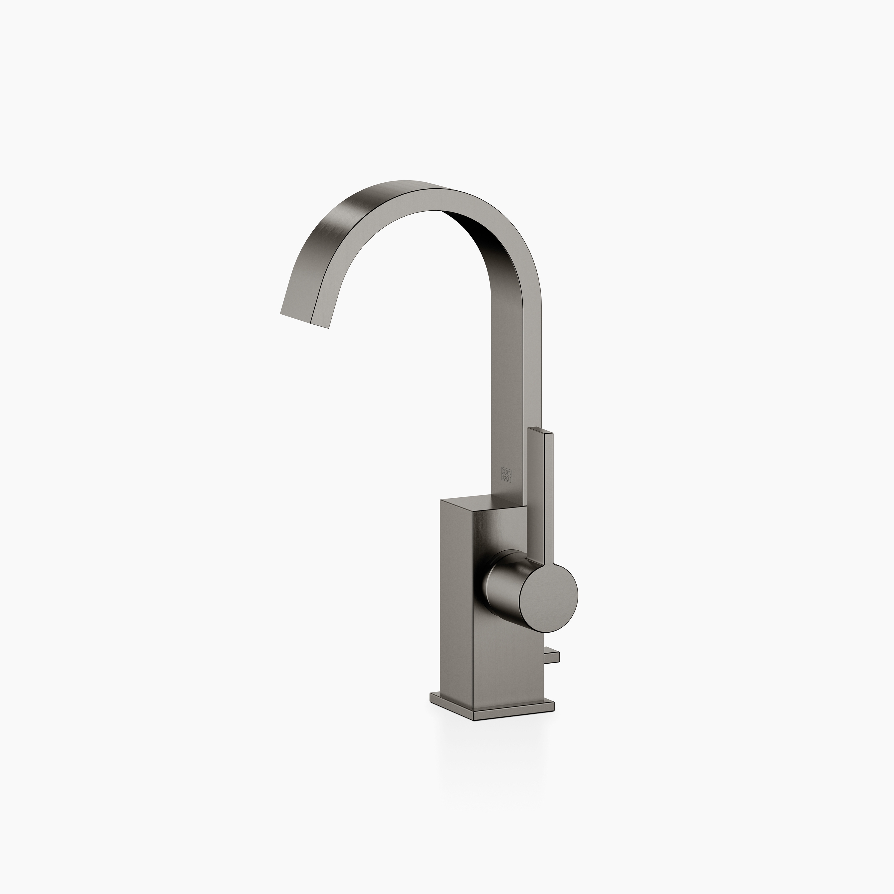 MEM - Single-lever basin mixer with pop-up waste - Brushed Dark Platinum
