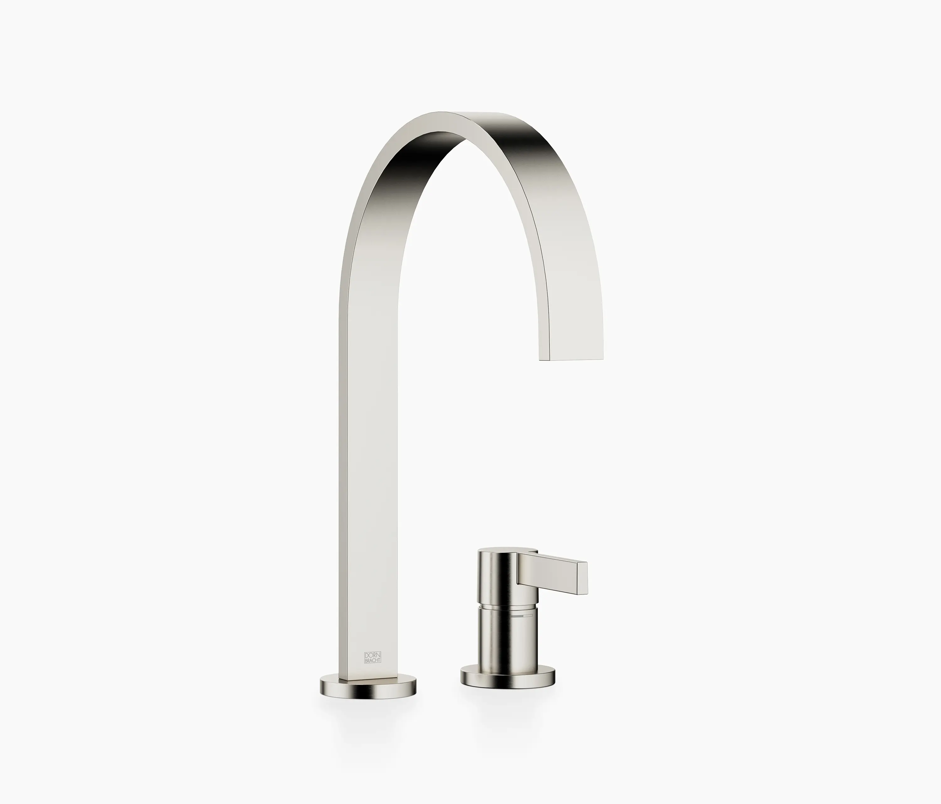 Dornbracht - MEM - Two-hole mixer with individual rosettes - Brushed Platinum