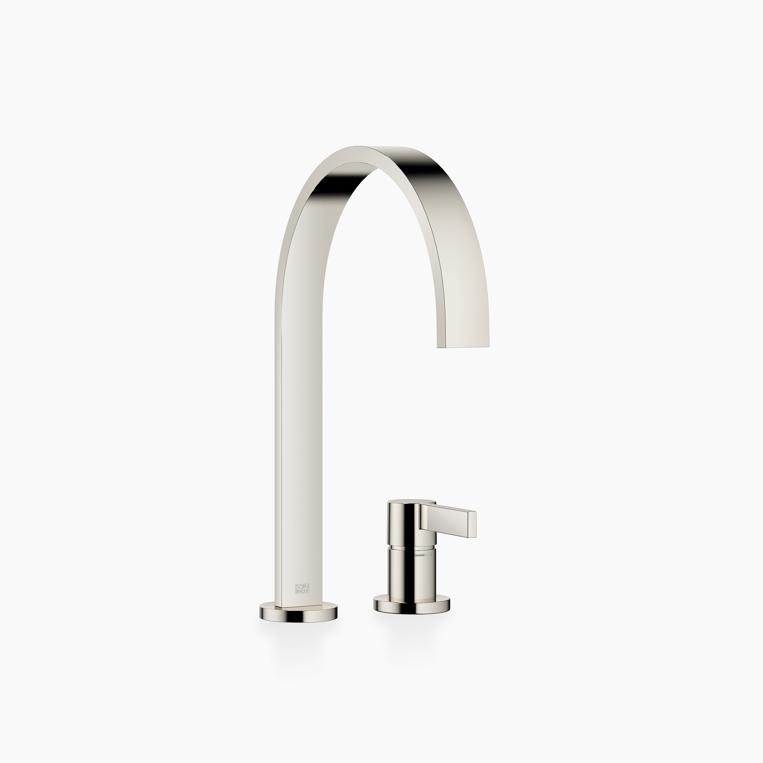 MEM - Two-hole mixer with individual rosettes - Platinum