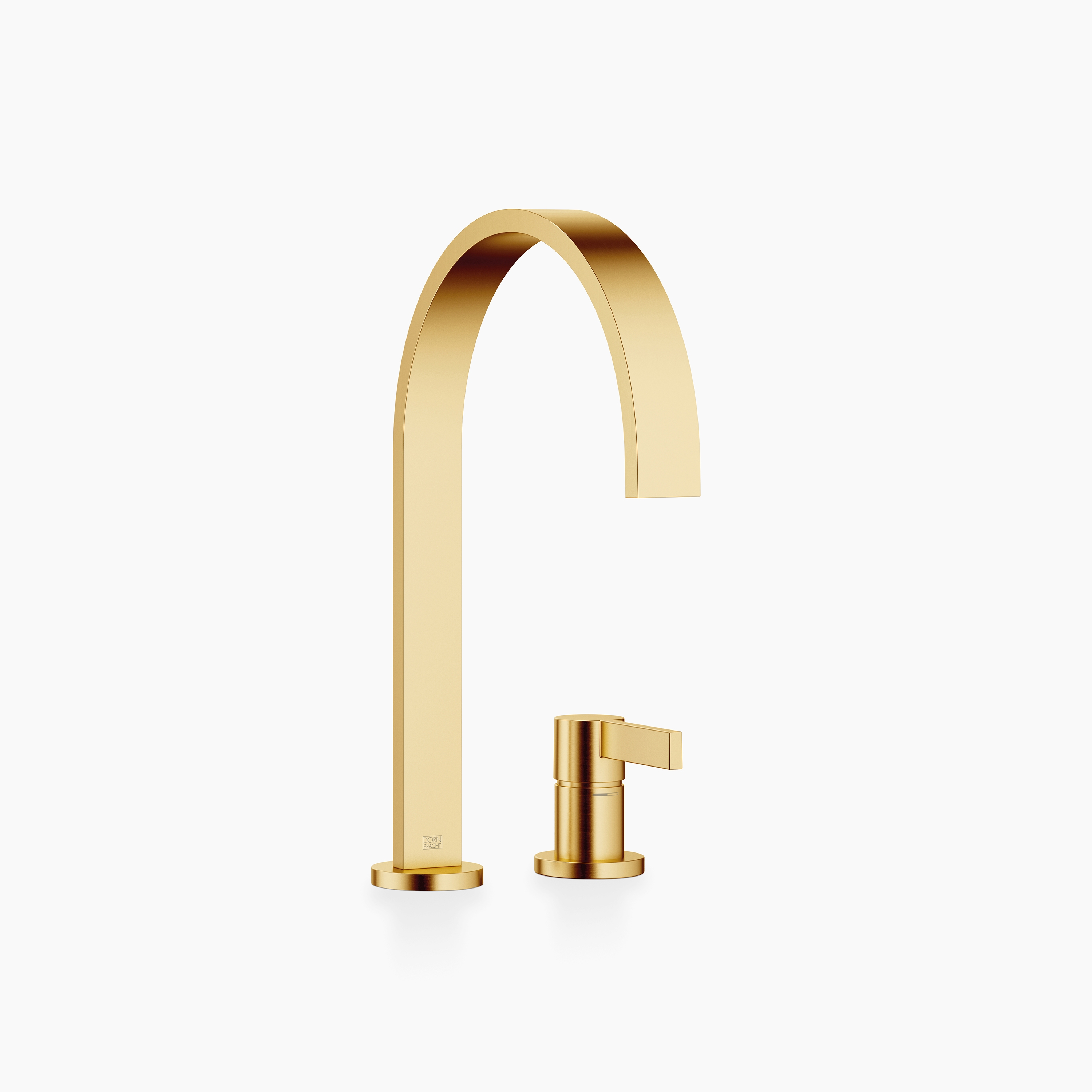 MEM - Two-hole mixer with individual rosettes - Brushed Durabrass (23kt Gold)