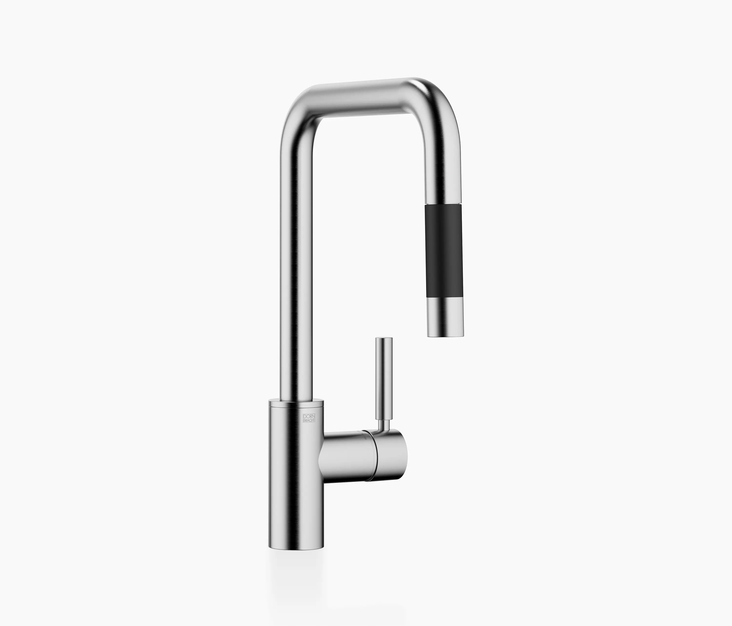 Dornbracht - META SQUARE - Single-lever mixer Pull-down with spray function - Brushed Chrome