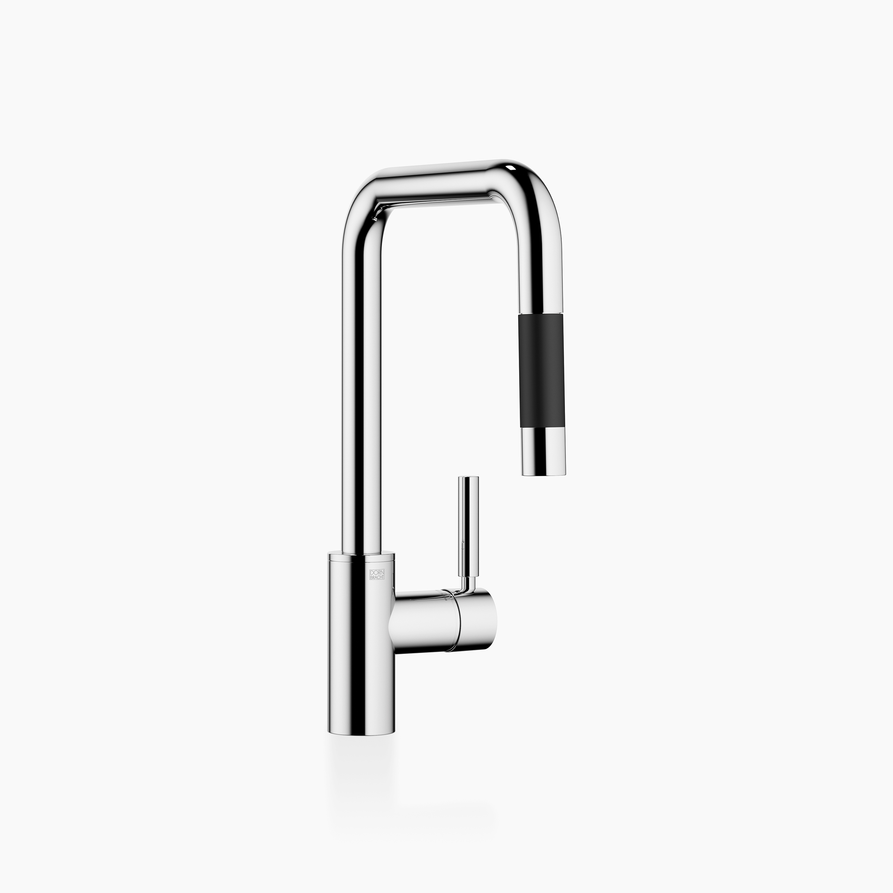 META SQUARE - Single-lever mixer Pull-down with spray function - Chrome