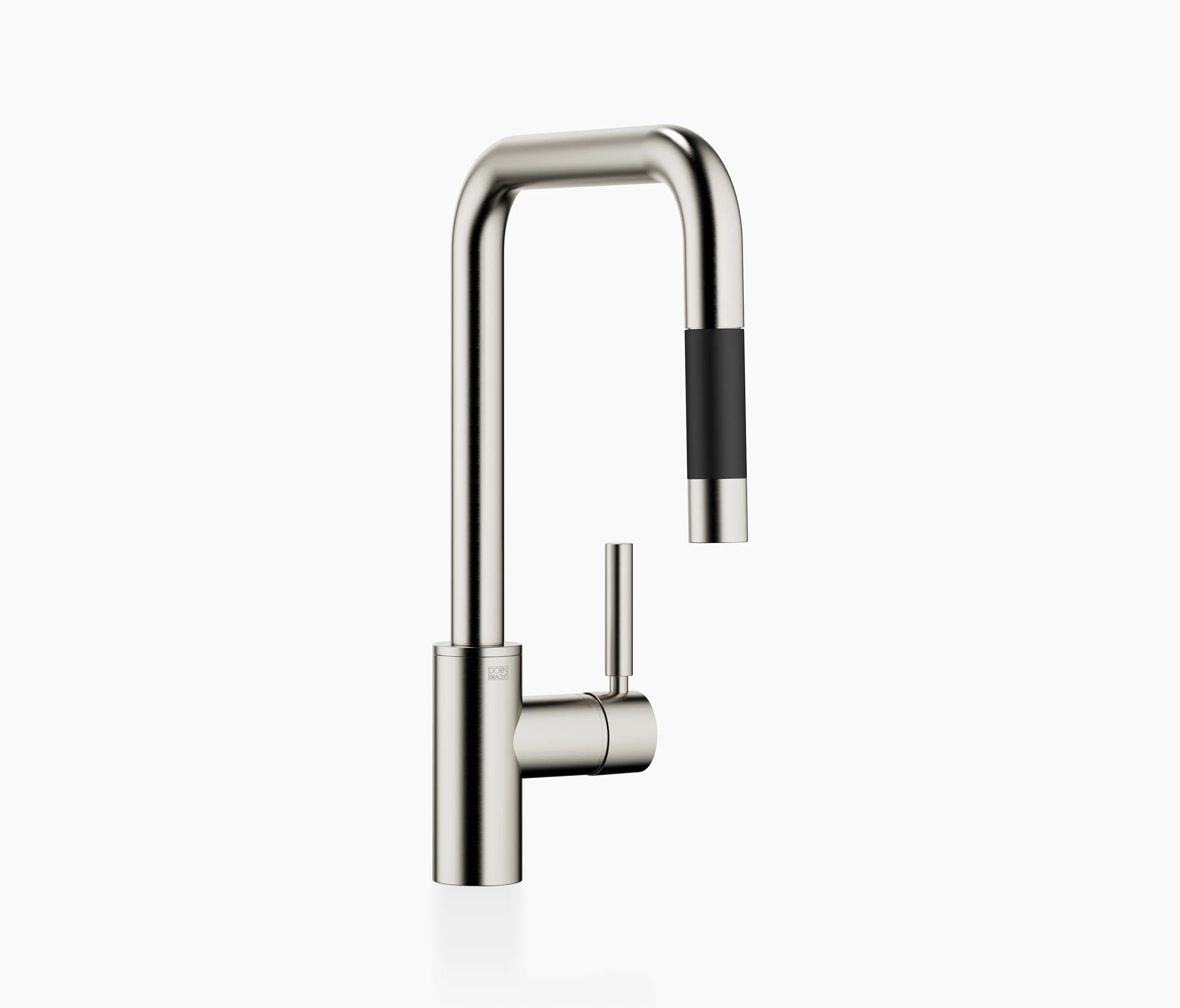 Dornbracht - META SQUARE - Single-lever mixer Pull-down with spray function - Brushed Platinum