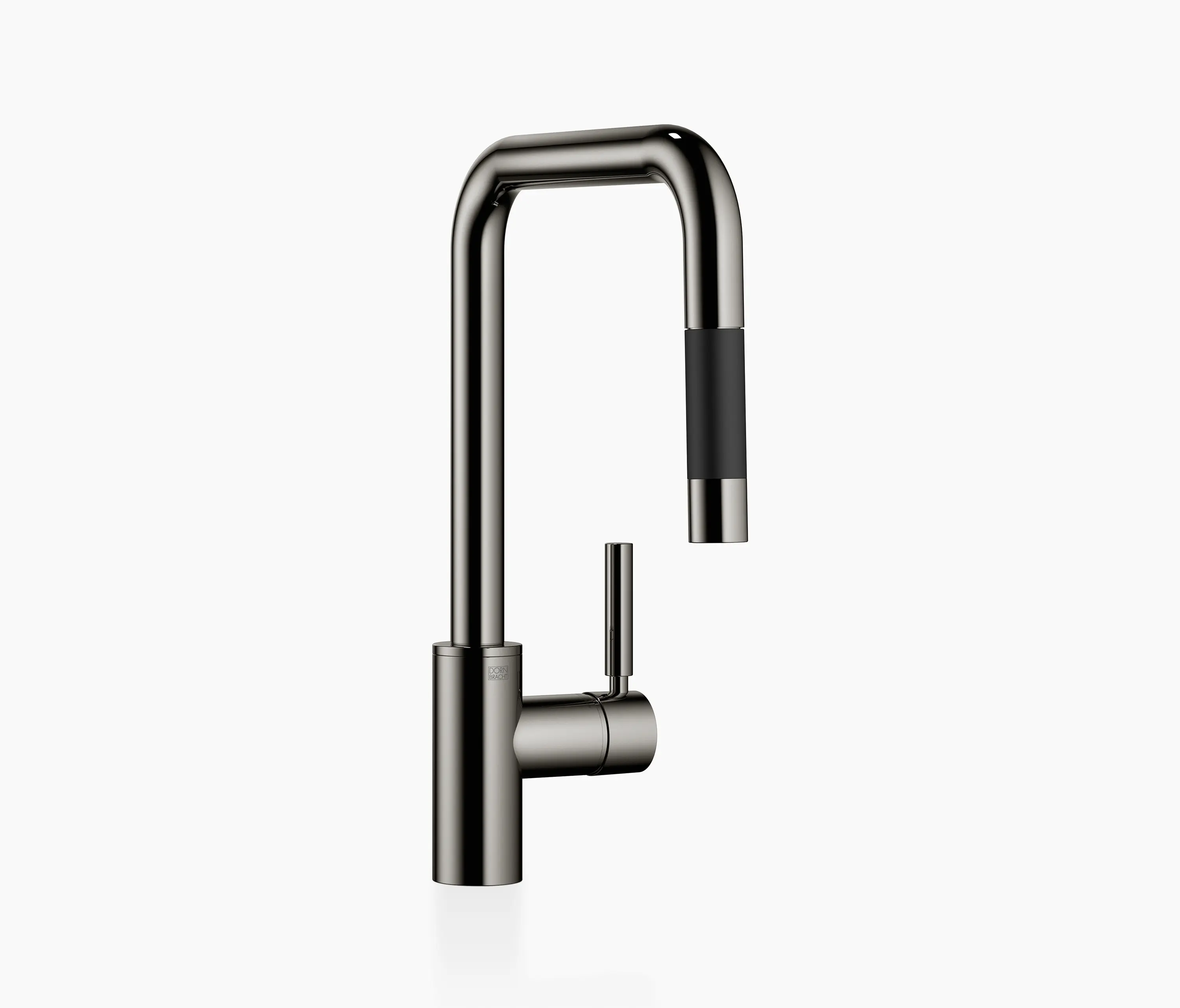 Dornbracht - META SQUARE - Single-lever mixer Pull-down with spray function - Dark Chrome