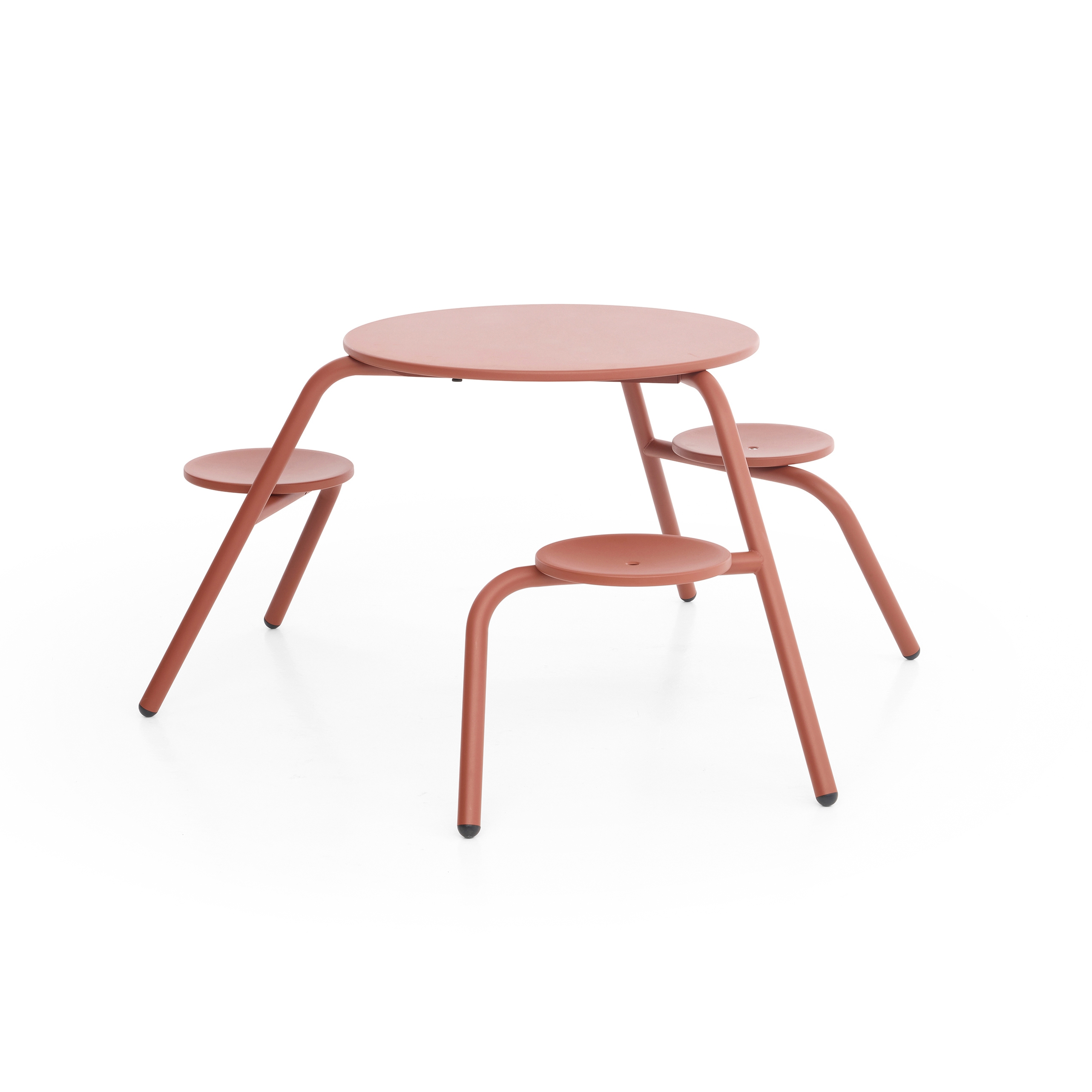Virus 3-seater with flat tabletop (no parasol hole)