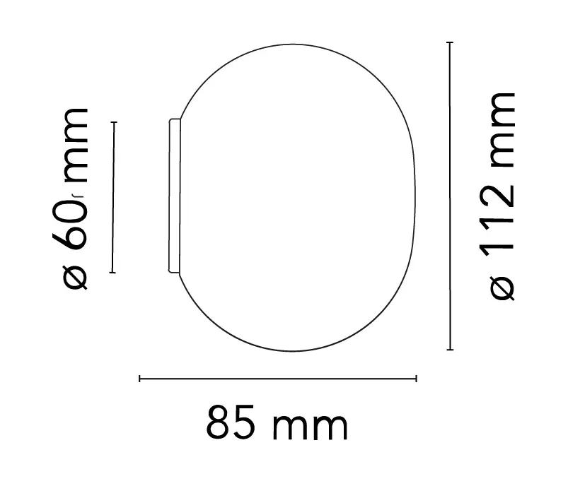 Flos - Mini Glo-Ball Ceiling/Wall Mirror