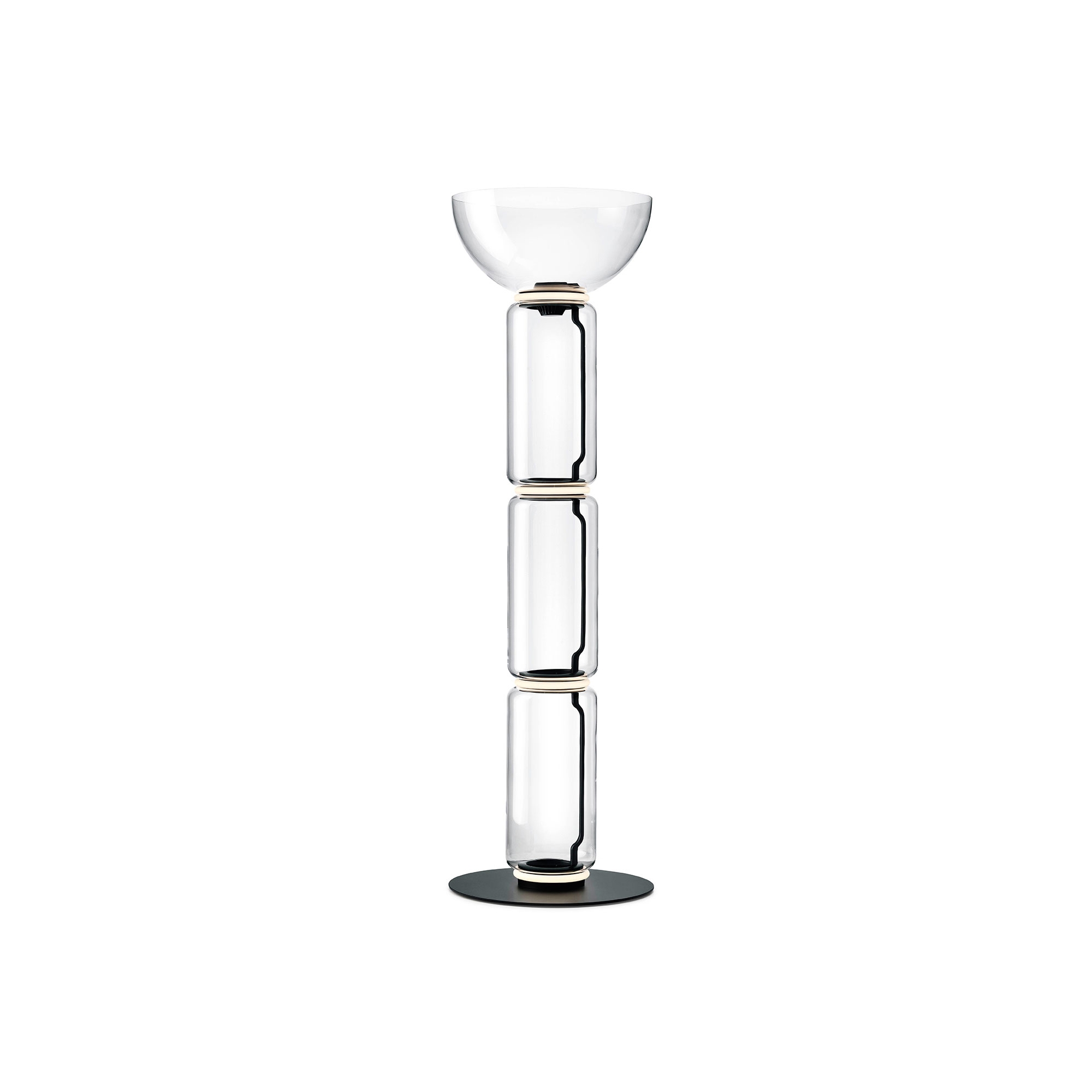 Display product Noctambule Floor 3 High Cylinder Bowl Big Base from manufacturer Flos