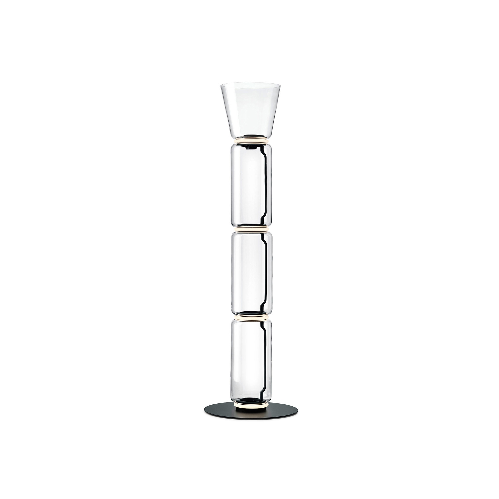 Display product Noctambule Floor 3 High Cylinder Cone Big Base from manufacturer Flos