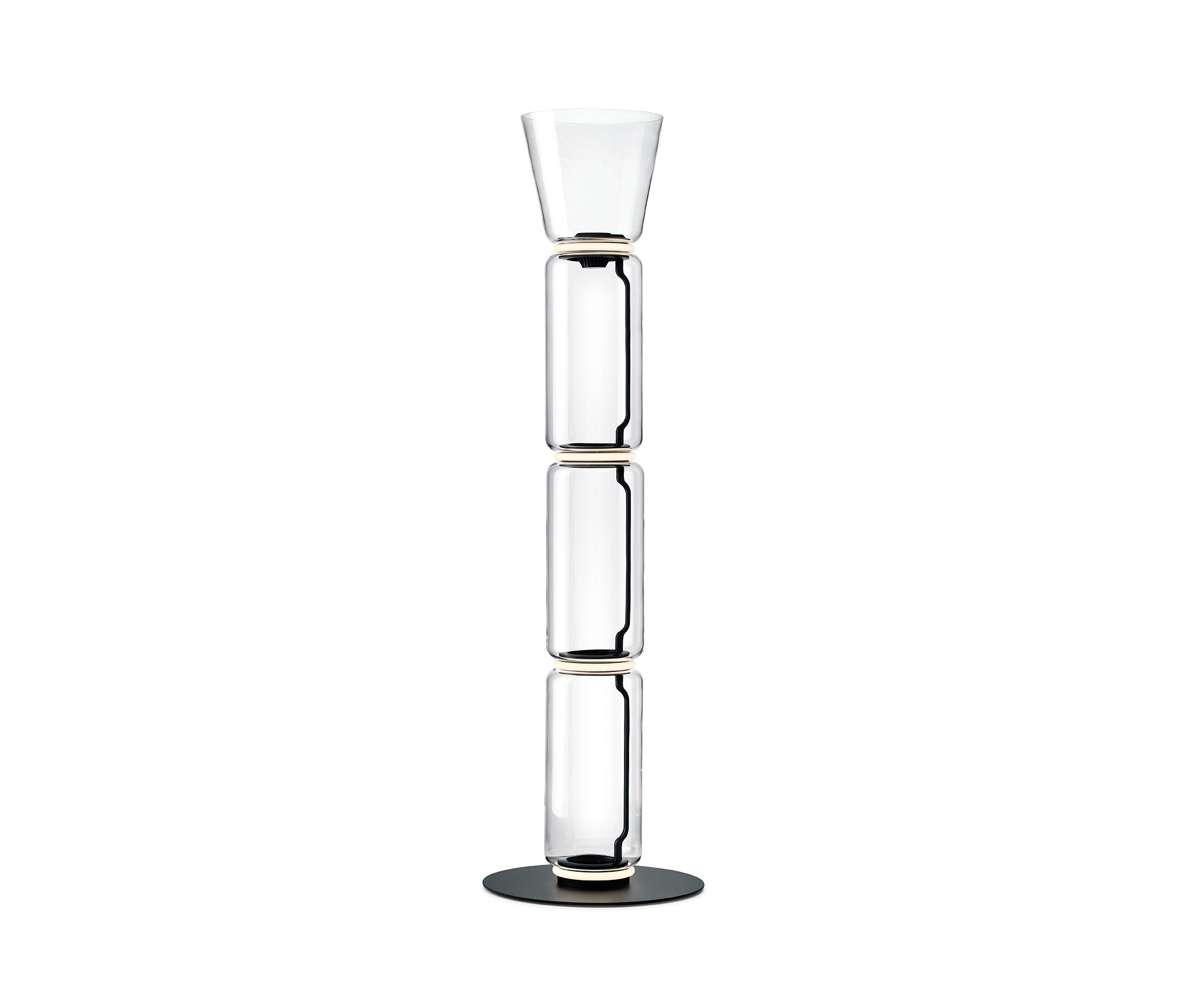 Mostra il prodotto Noctambule Floor 3 High Cylinder Cone Big Base del produttore Flos
