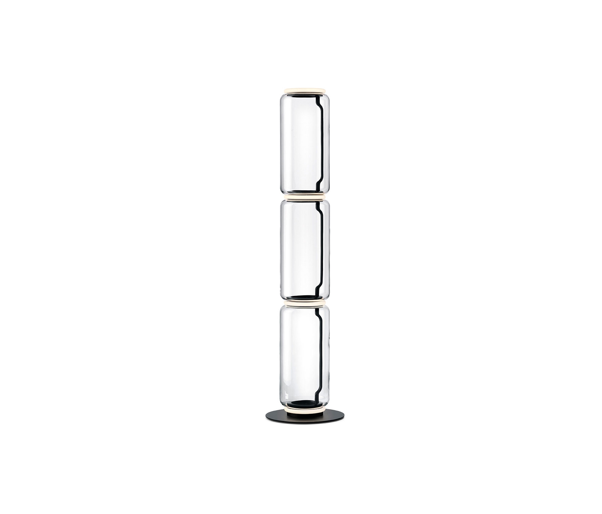 Display product Noctambule Floor 3 High Cylinder Small Base from manufacturer Flos