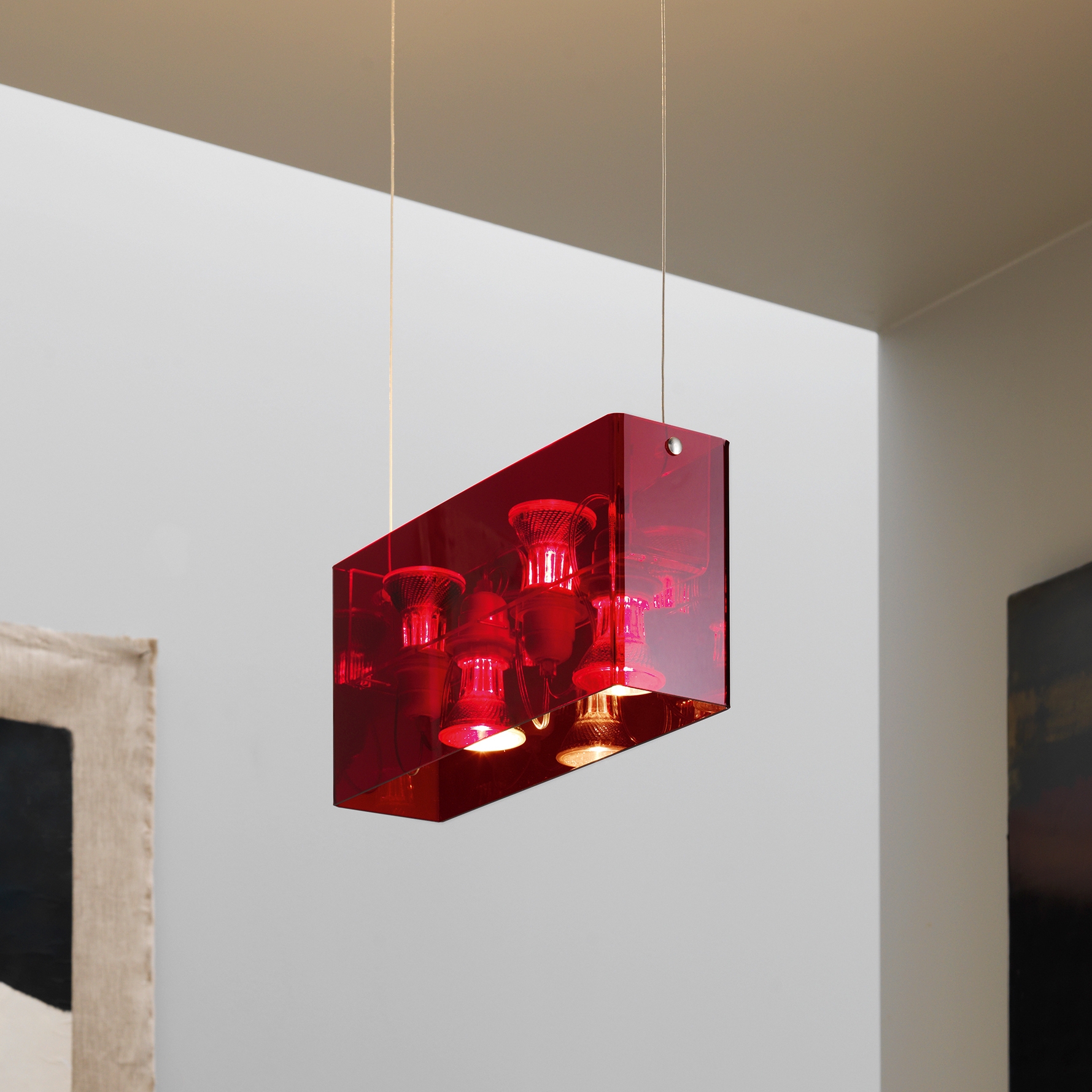 Display product Duplex Suspension lamp from manufacturer FontanaArte