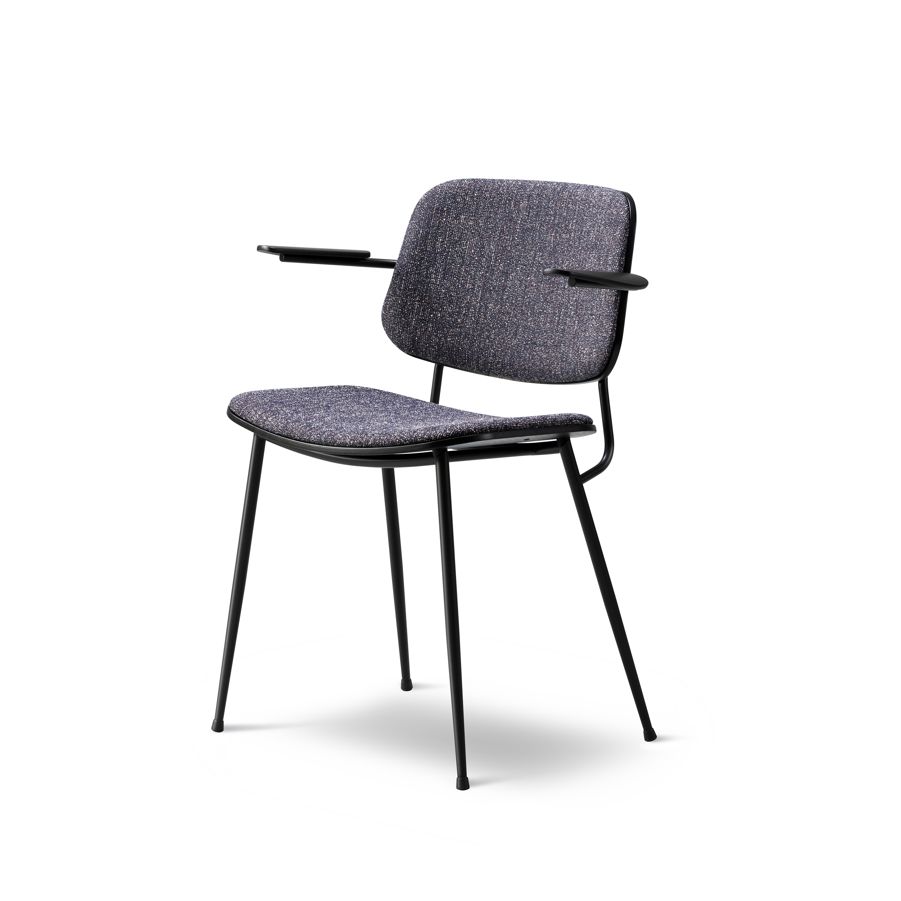 Display product Søborg Steel Base Armchair - seat and back upholstered from manufacturer Fredericia Furniture